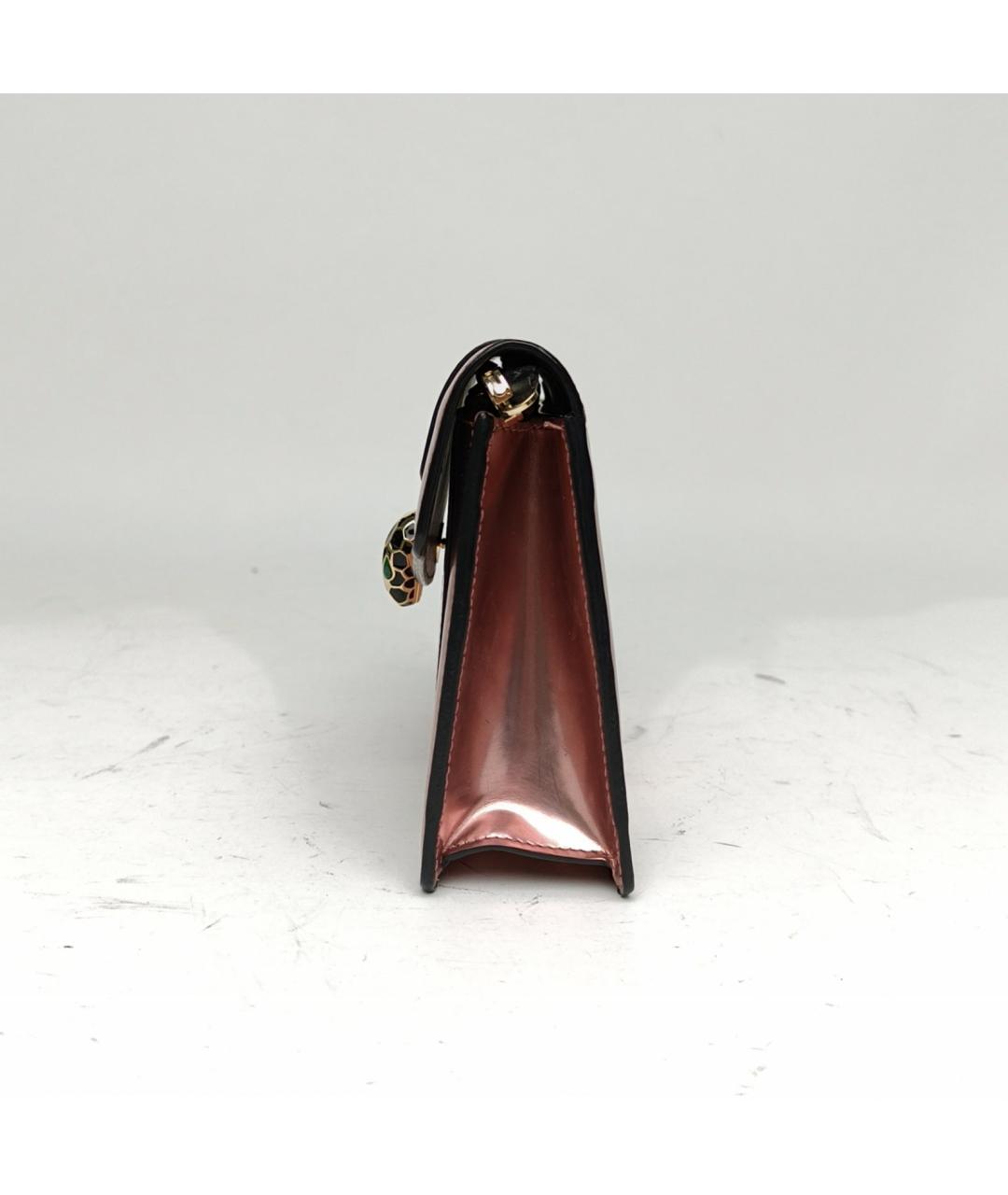 BVLGARI Розовая кожаная сумка через плечо, фото 3