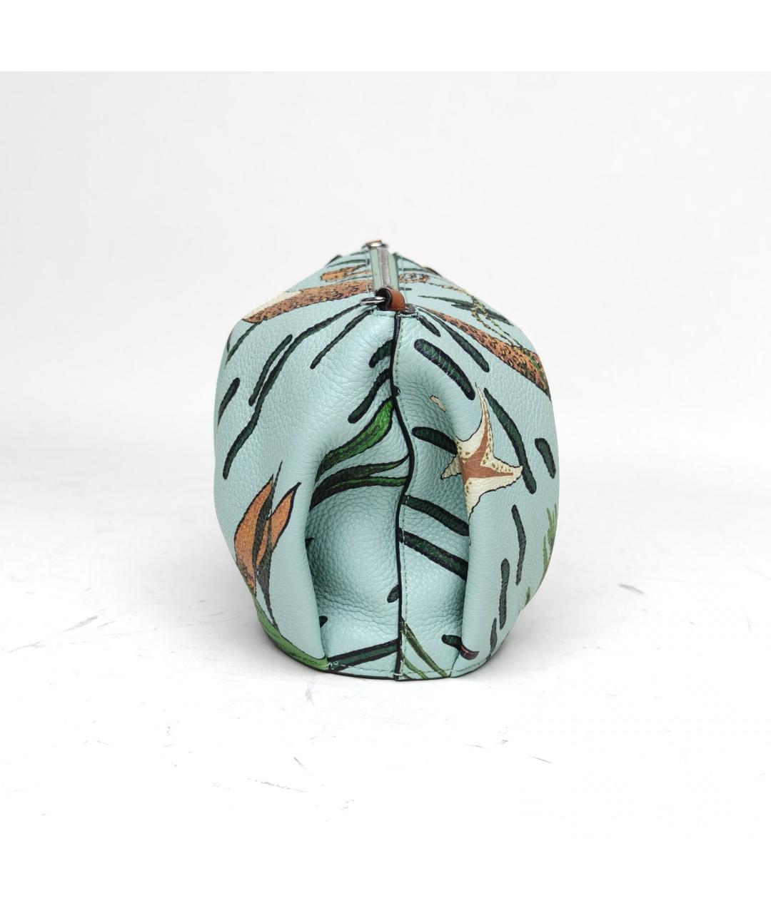 LOEWE Голубая кожаная сумка через плечо, фото 4