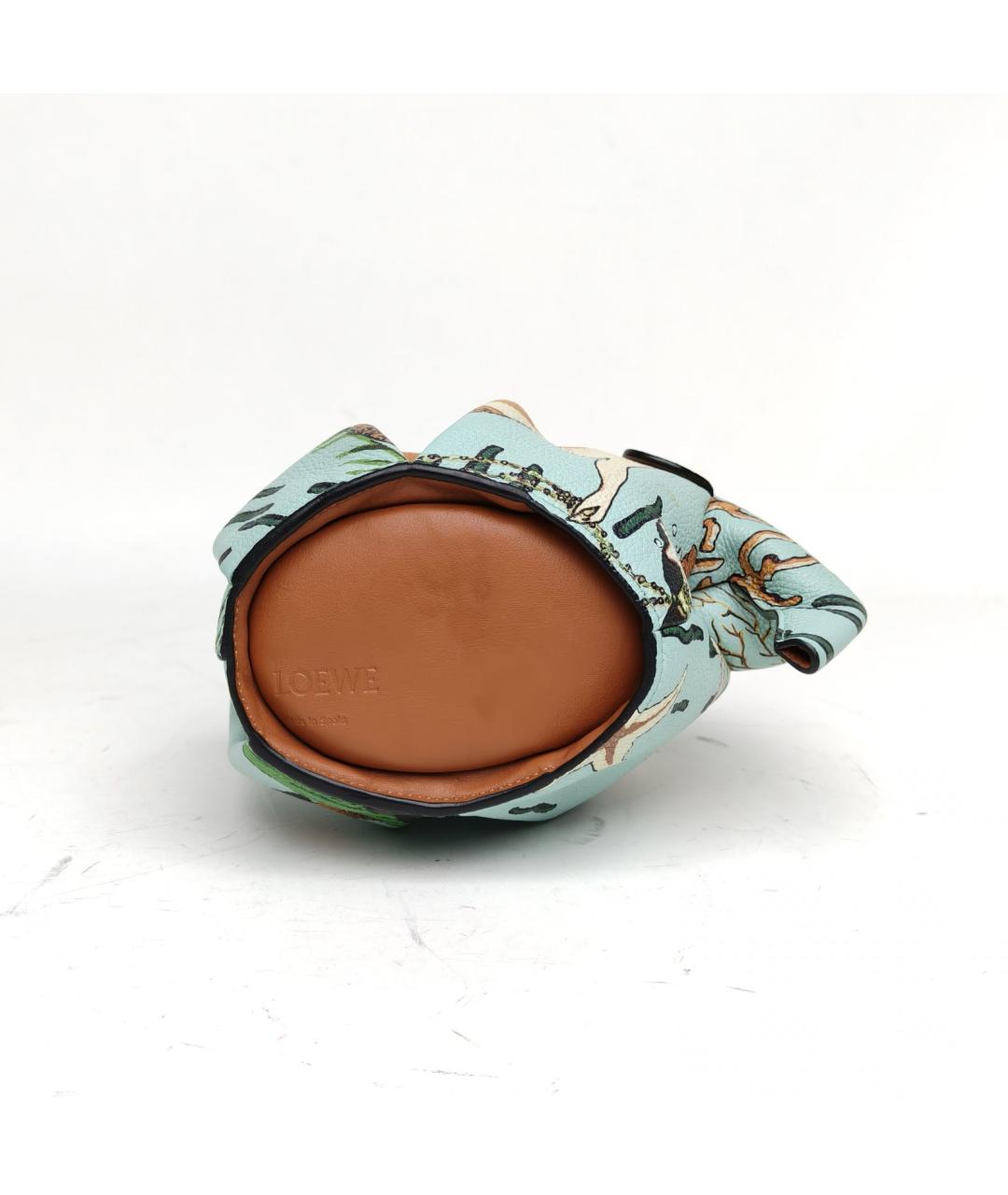 LOEWE Голубая кожаная сумка через плечо, фото 5