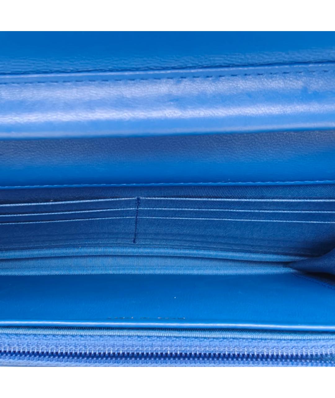 CHANEL Синяя кожаная сумка через плечо, фото 8