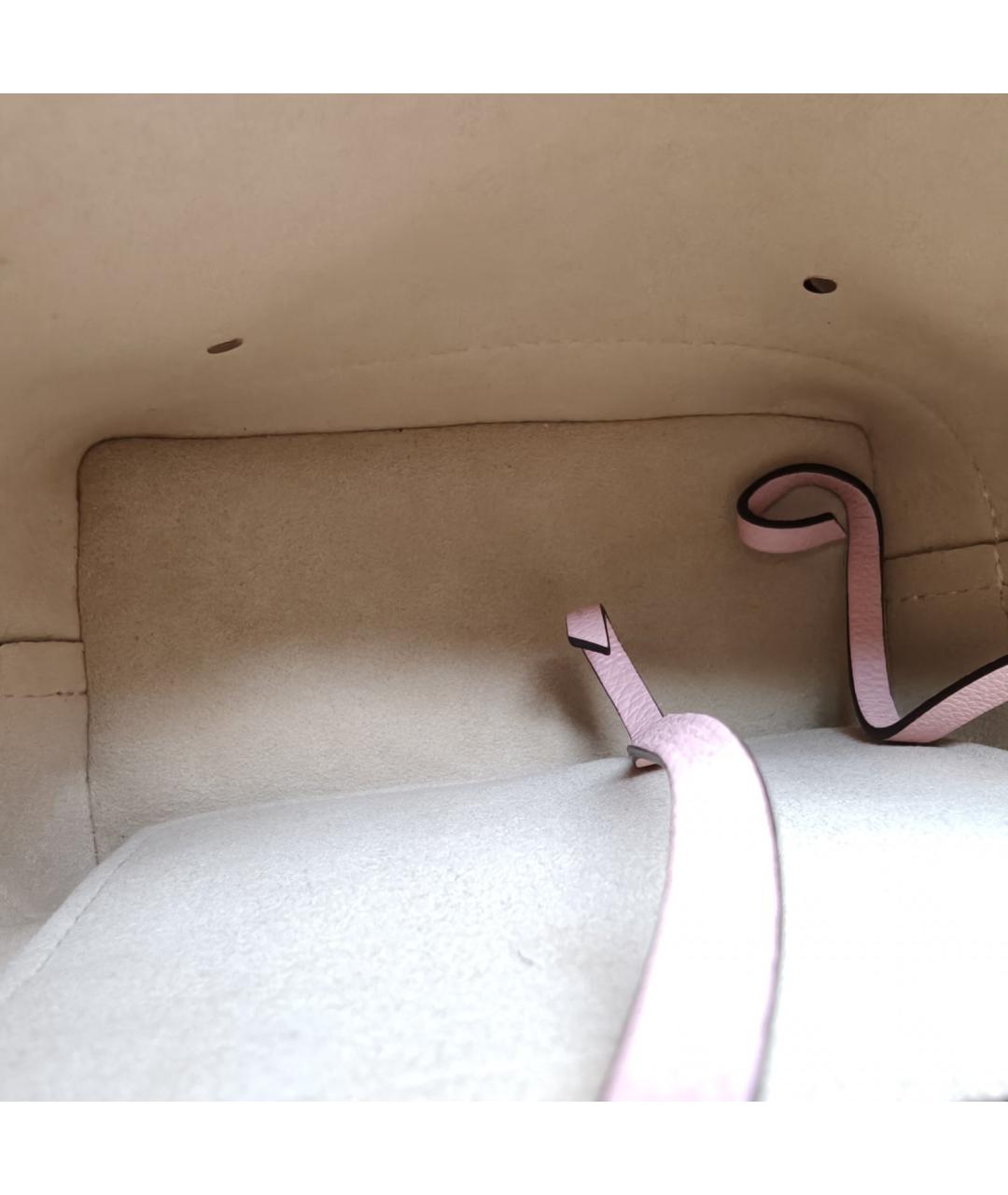 LOUIS VUITTON Бежевый кожаный рюкзак, фото 7