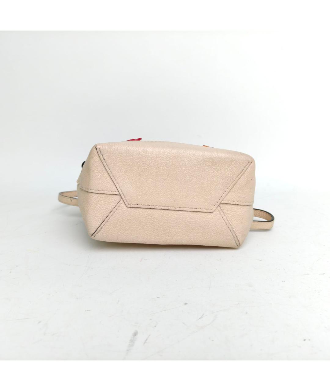LOUIS VUITTON Бежевый кожаный рюкзак, фото 6