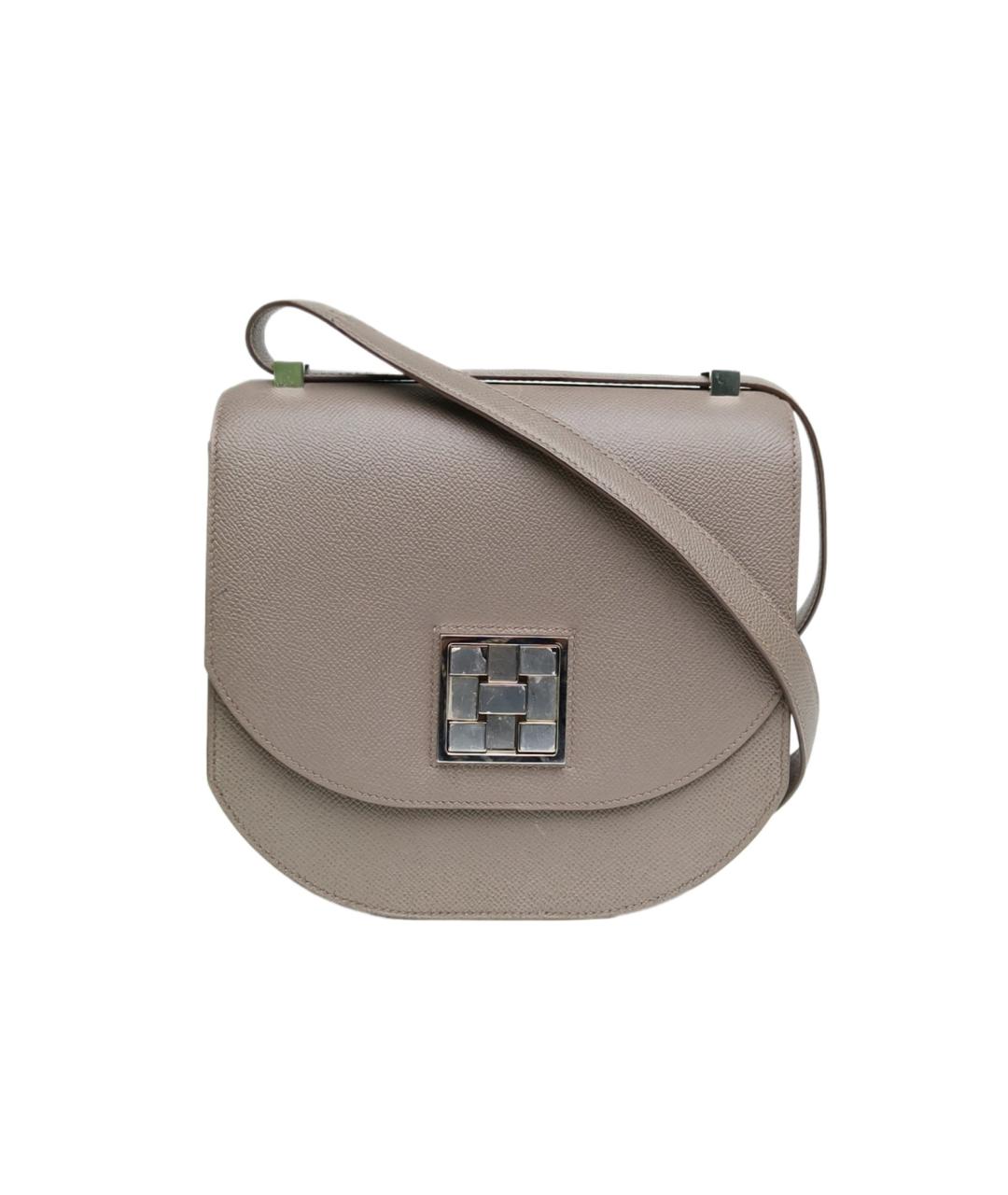 HERMES Синяя кожаная сумка через плечо, фото 1