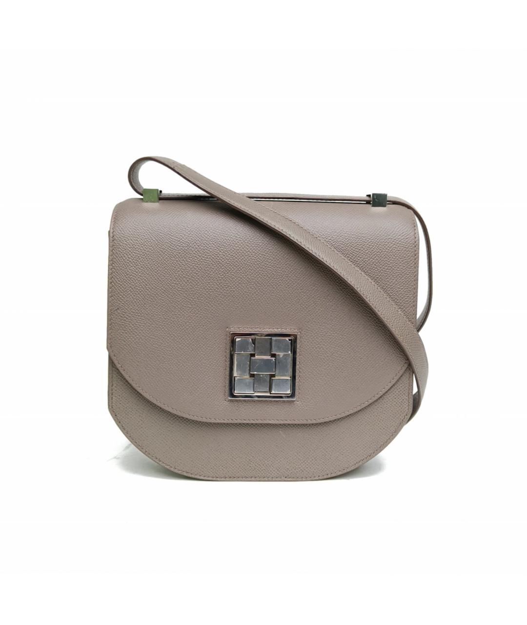 HERMES Синяя кожаная сумка через плечо, фото 4