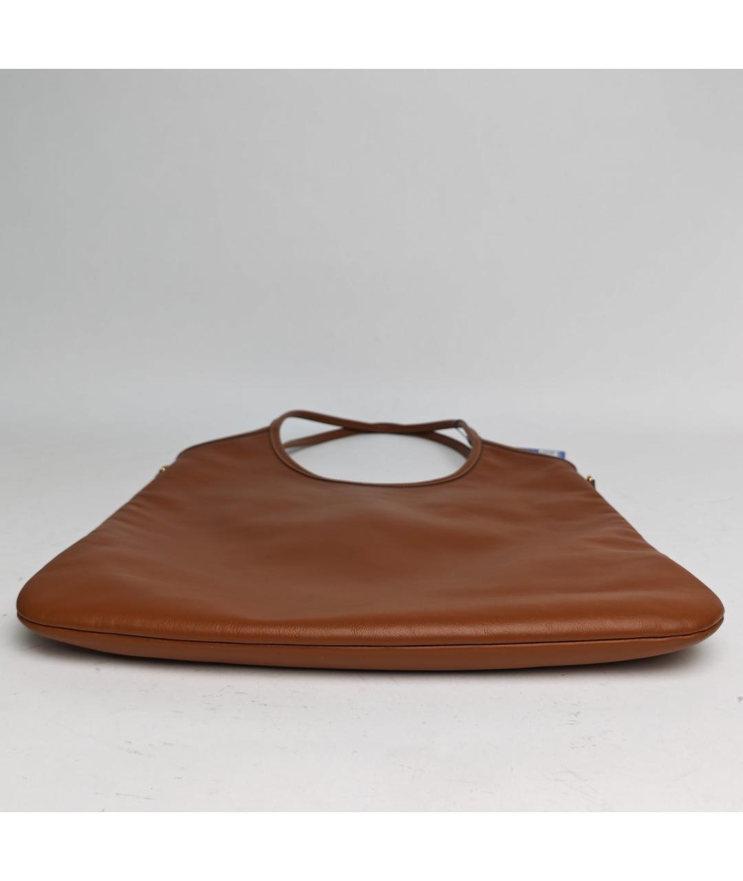 MIU MIU Коричневая кожаная сумка тоут, фото 6