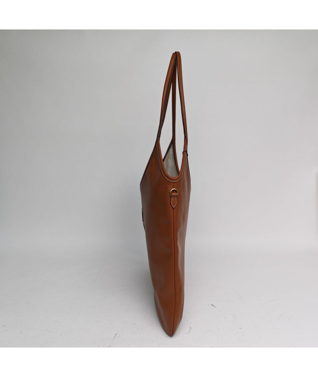 MIU MIU Коричневая кожаная сумка тоут, фото 4