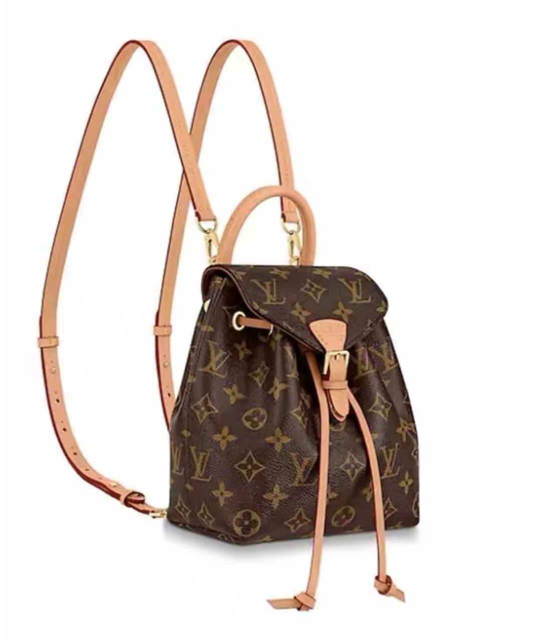 LOUIS VUITTON Коричневый рюкзак, фото 8