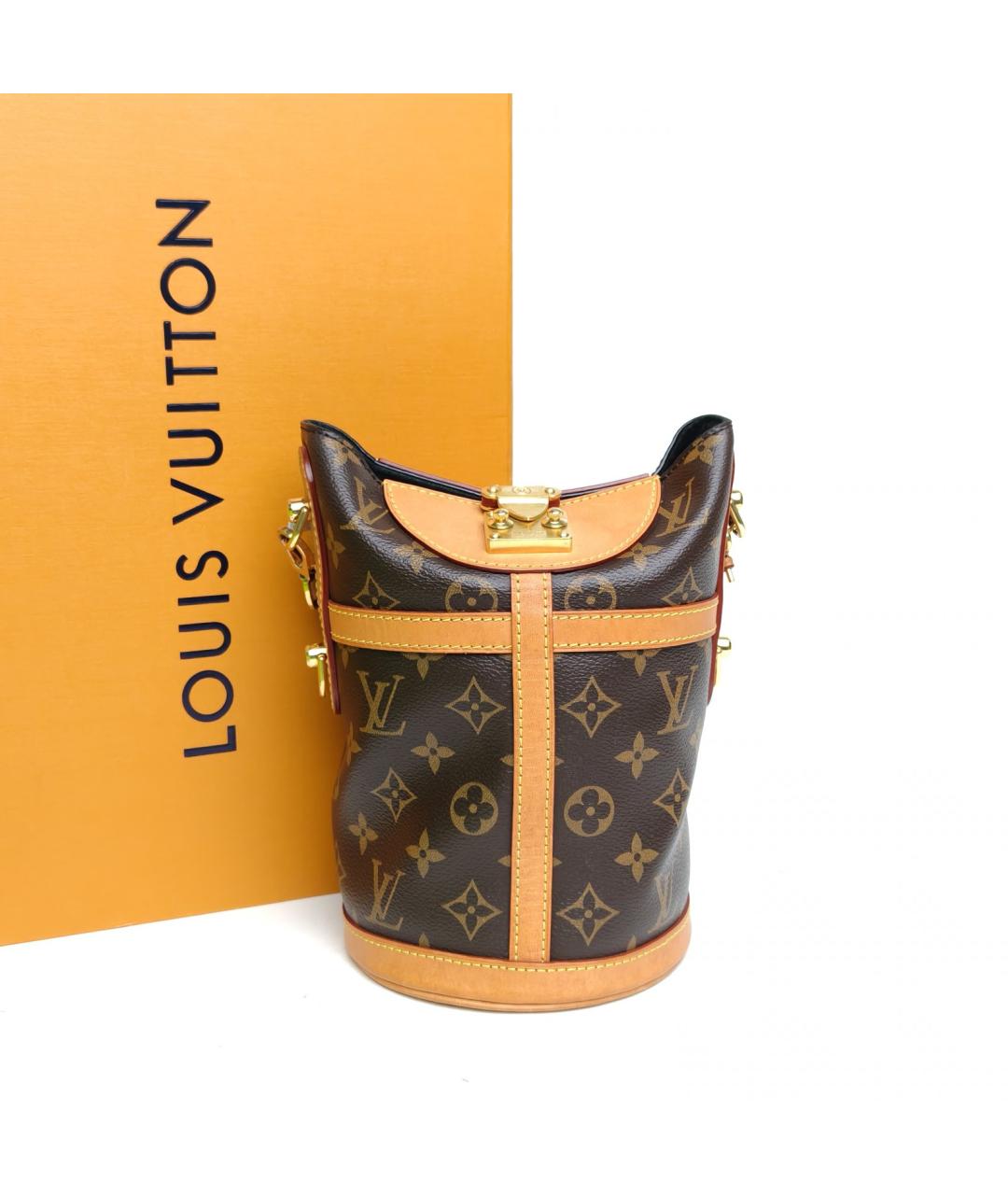 LOUIS VUITTON Коричневая сумка с короткими ручками, фото 6