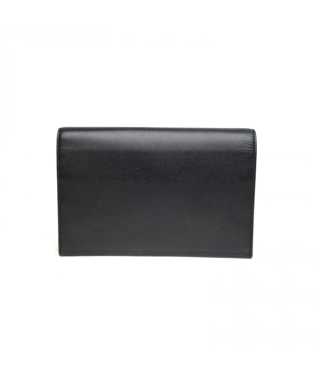 SAINT LAURENT Черная кожаная сумка через плечо, фото 4