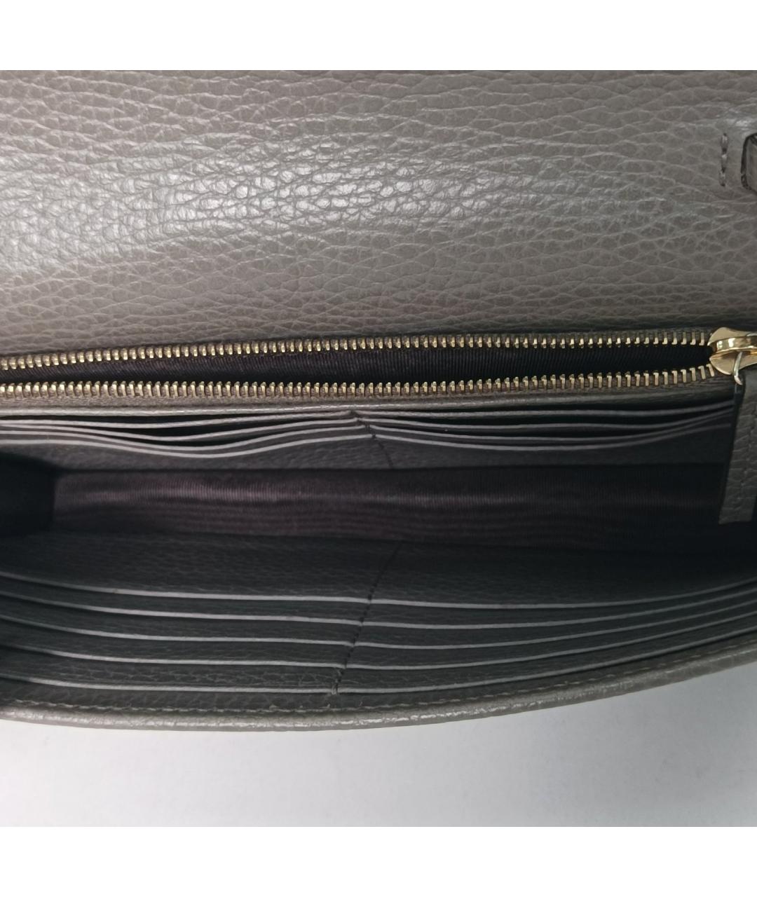 GUCCI Серая кожаная сумка через плечо, фото 8