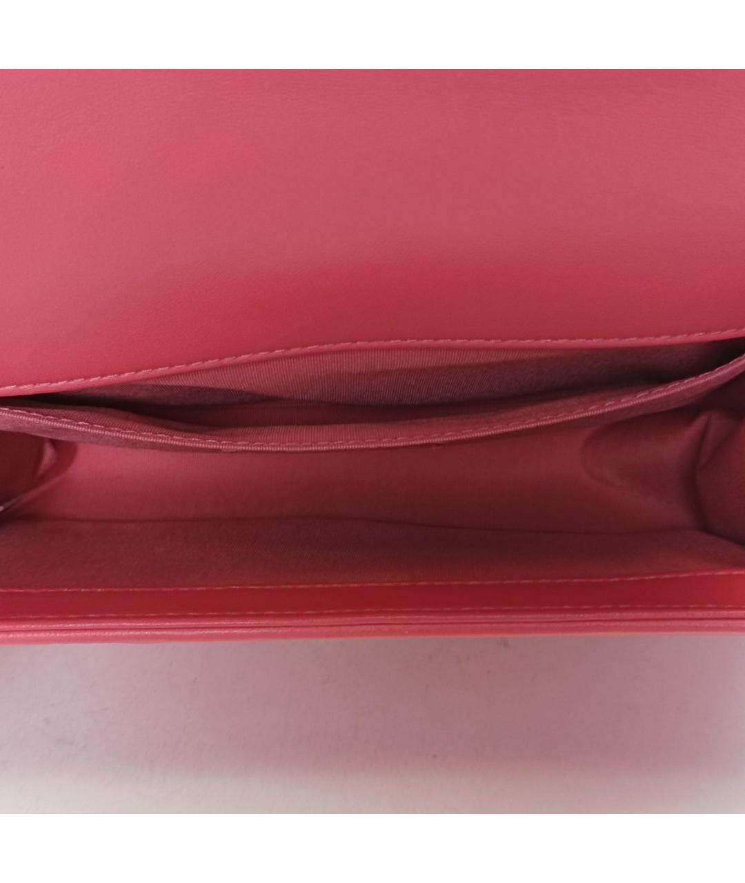 CHANEL Розовая кожаная сумка через плечо, фото 8