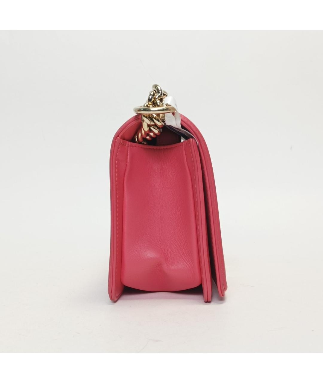 CHANEL Розовая кожаная сумка через плечо, фото 5