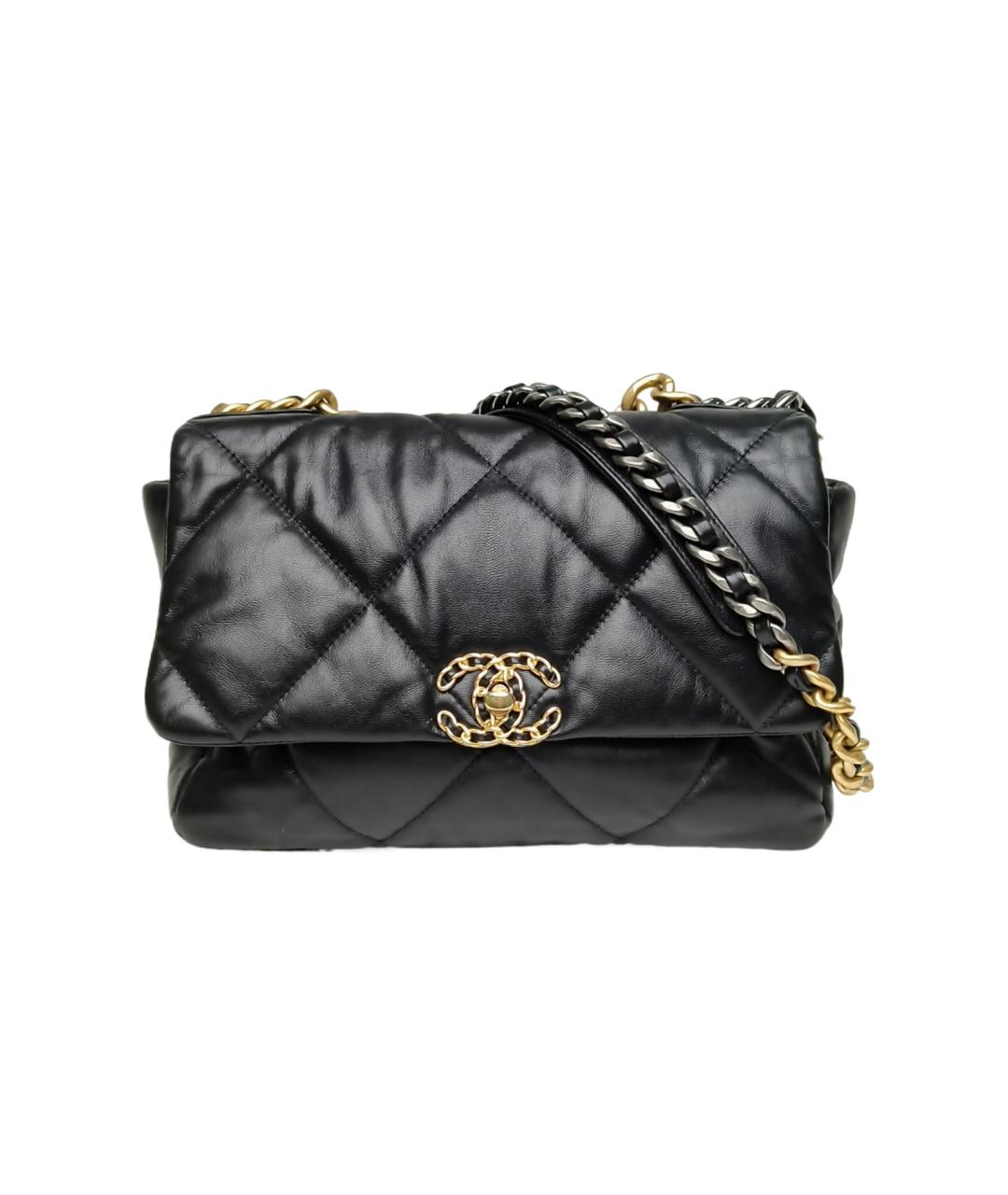 CHANEL Черная кожаная сумка через плечо, фото 1