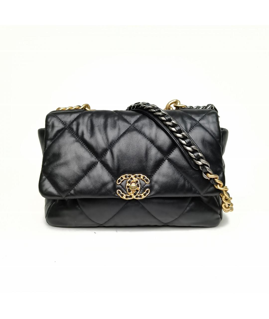 CHANEL Черная кожаная сумка через плечо, фото 2