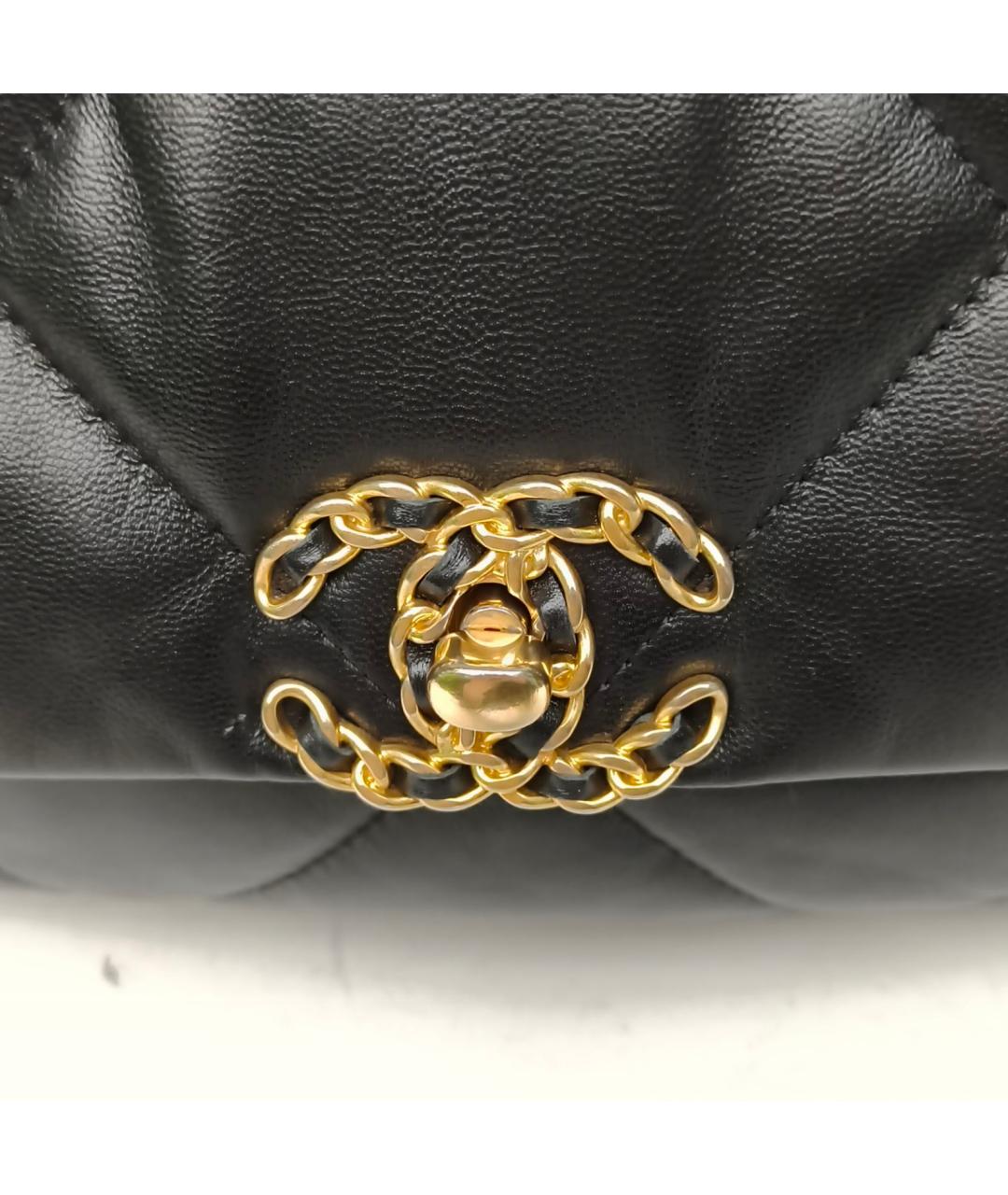 CHANEL Черная кожаная сумка через плечо, фото 7