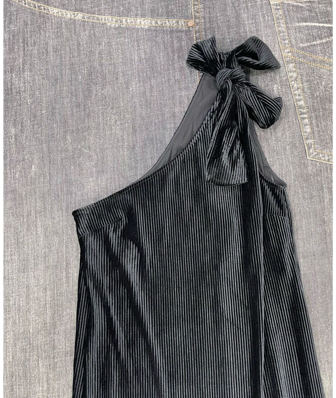DESIGNERS REMIX Черное полиэстеровое вечернее платье, фото 3