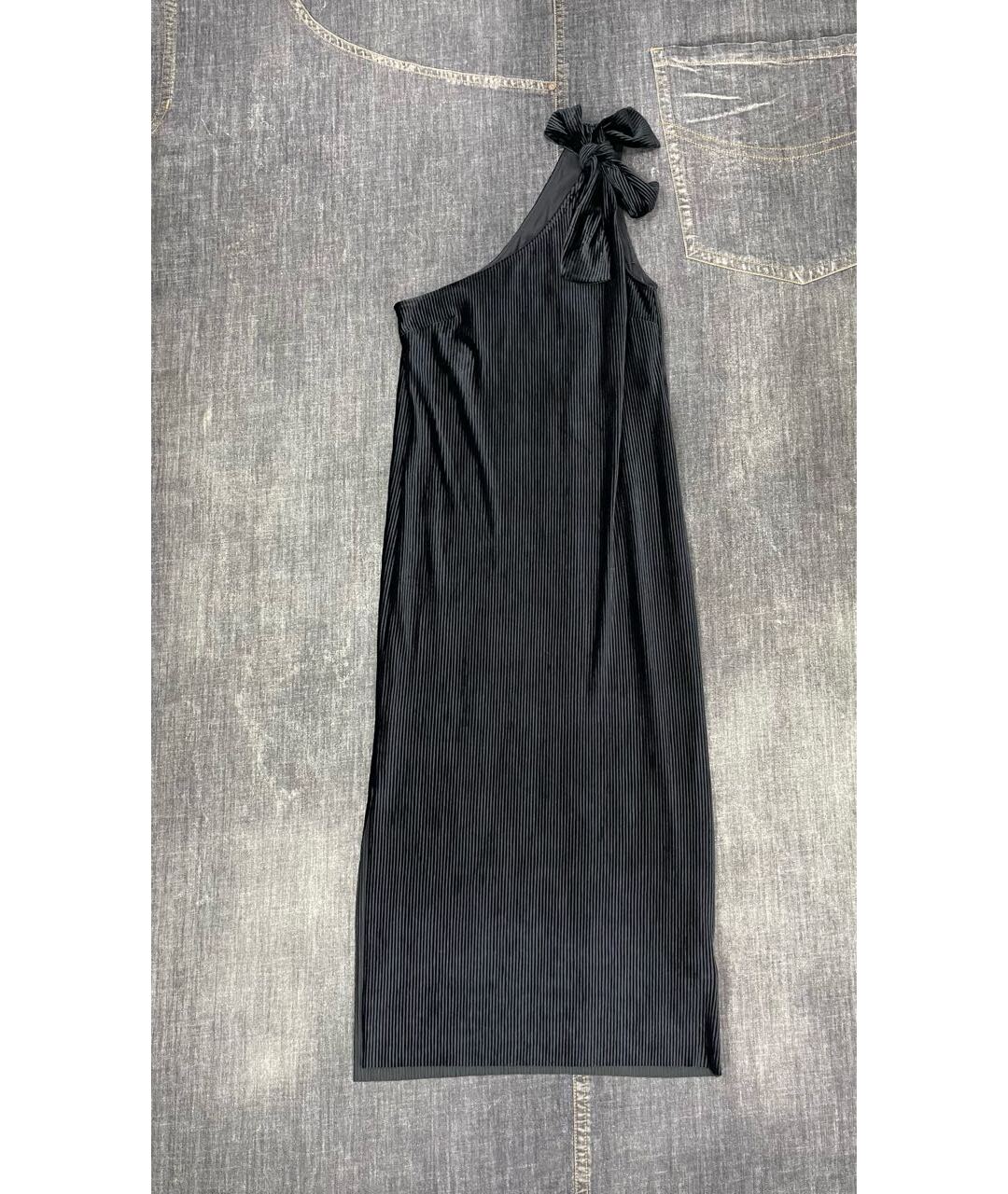 DESIGNERS REMIX Черное полиэстеровое вечернее платье, фото 7