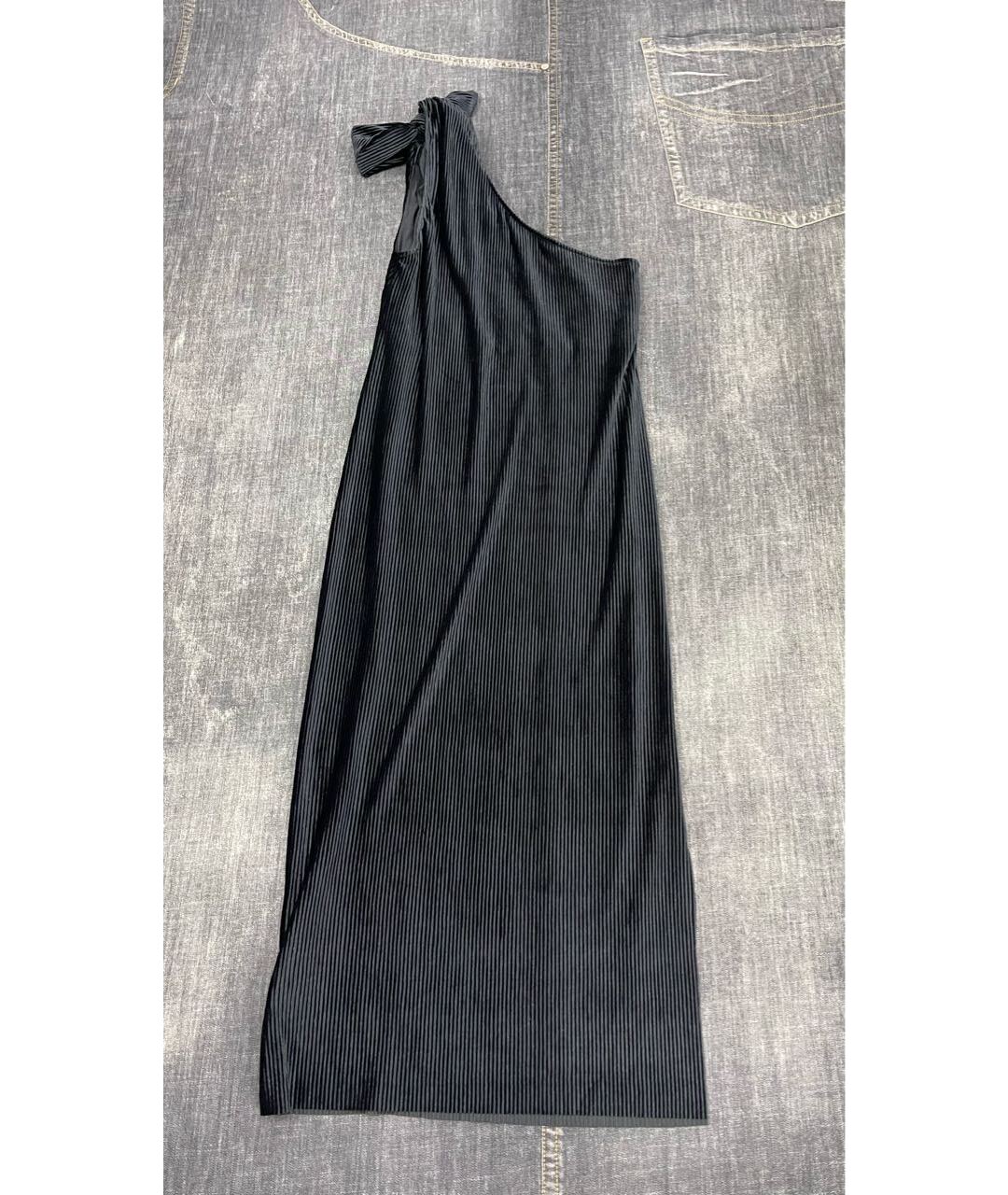 DESIGNERS REMIX Черное полиэстеровое вечернее платье, фото 2
