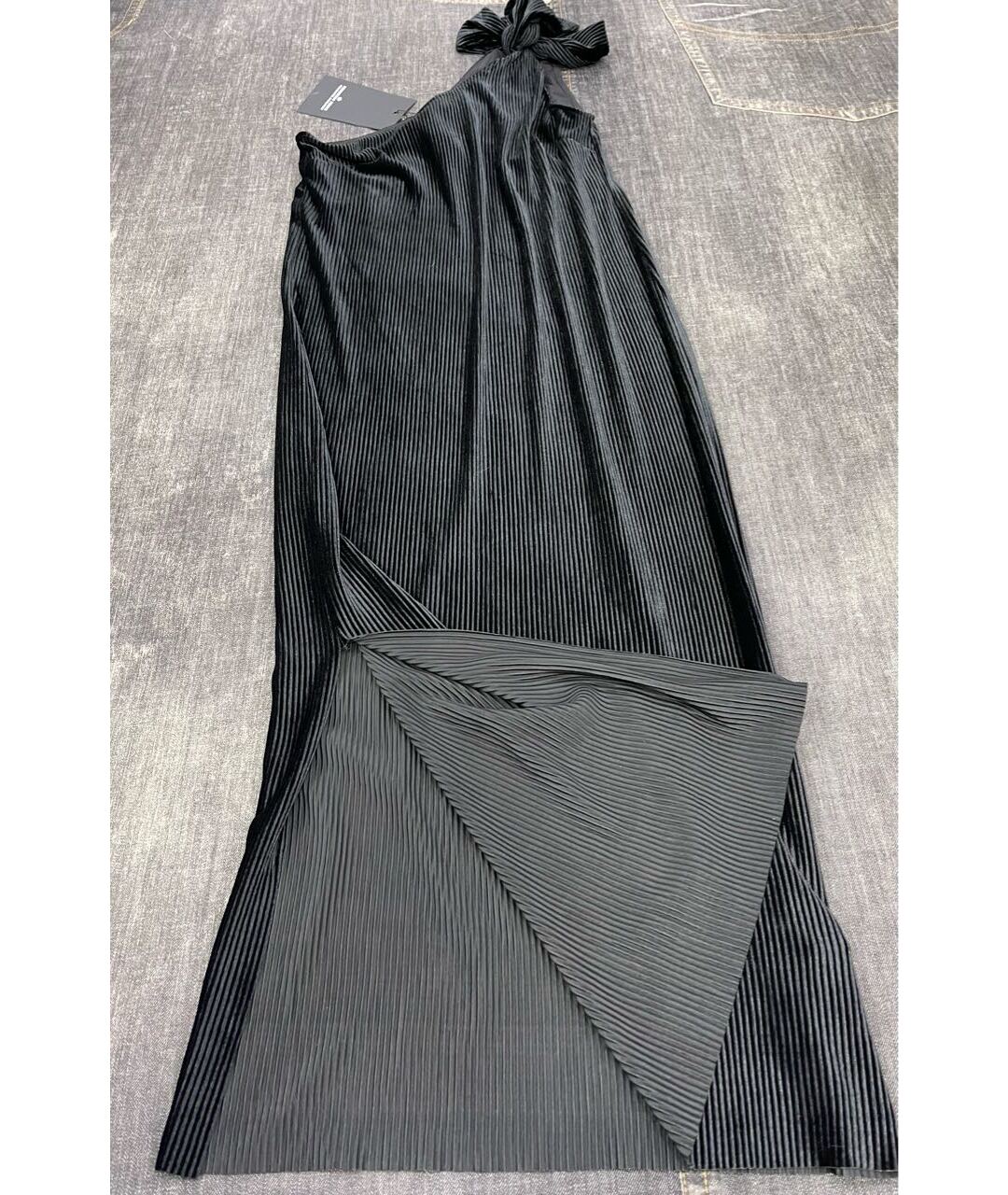 DESIGNERS REMIX Черное полиэстеровое вечернее платье, фото 5