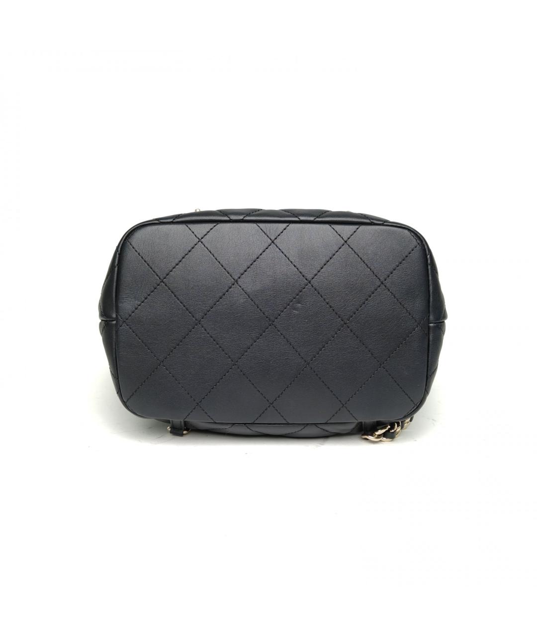 CHANEL Черный кожаный рюкзак, фото 6