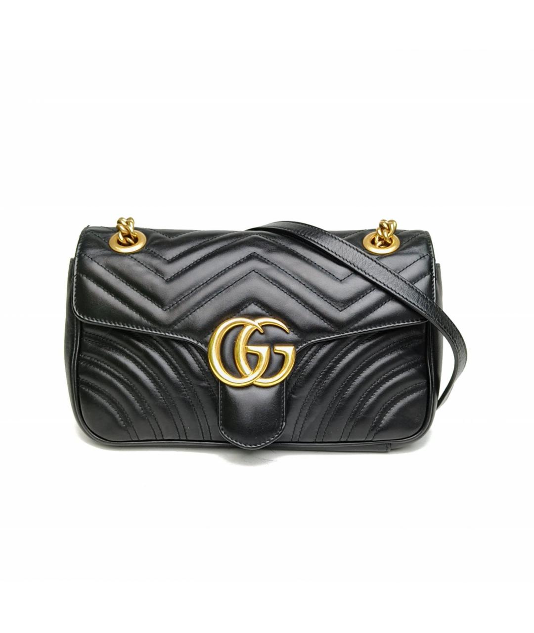 GUCCI Черная кожаная сумка через плечо, фото 2