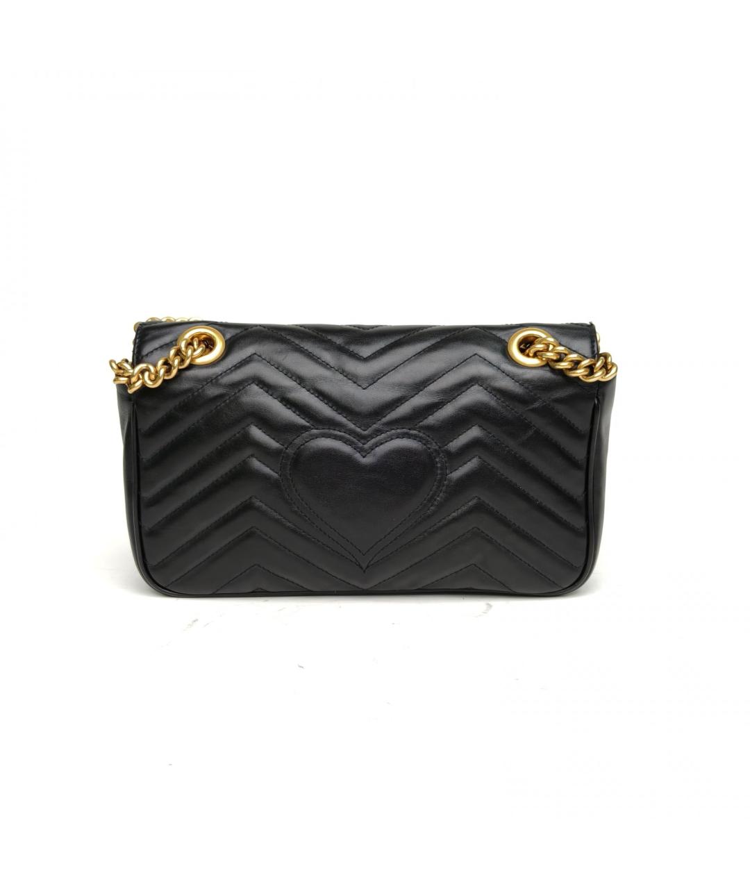 GUCCI Черная кожаная сумка через плечо, фото 4