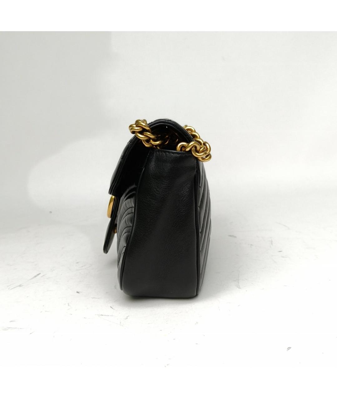 GUCCI Черная кожаная сумка через плечо, фото 3