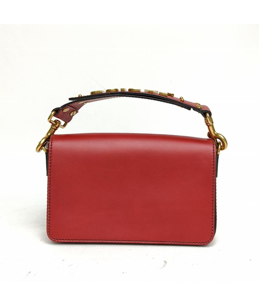 CHRISTIAN DIOR Красная кожаная сумка с короткими ручками, фото 2