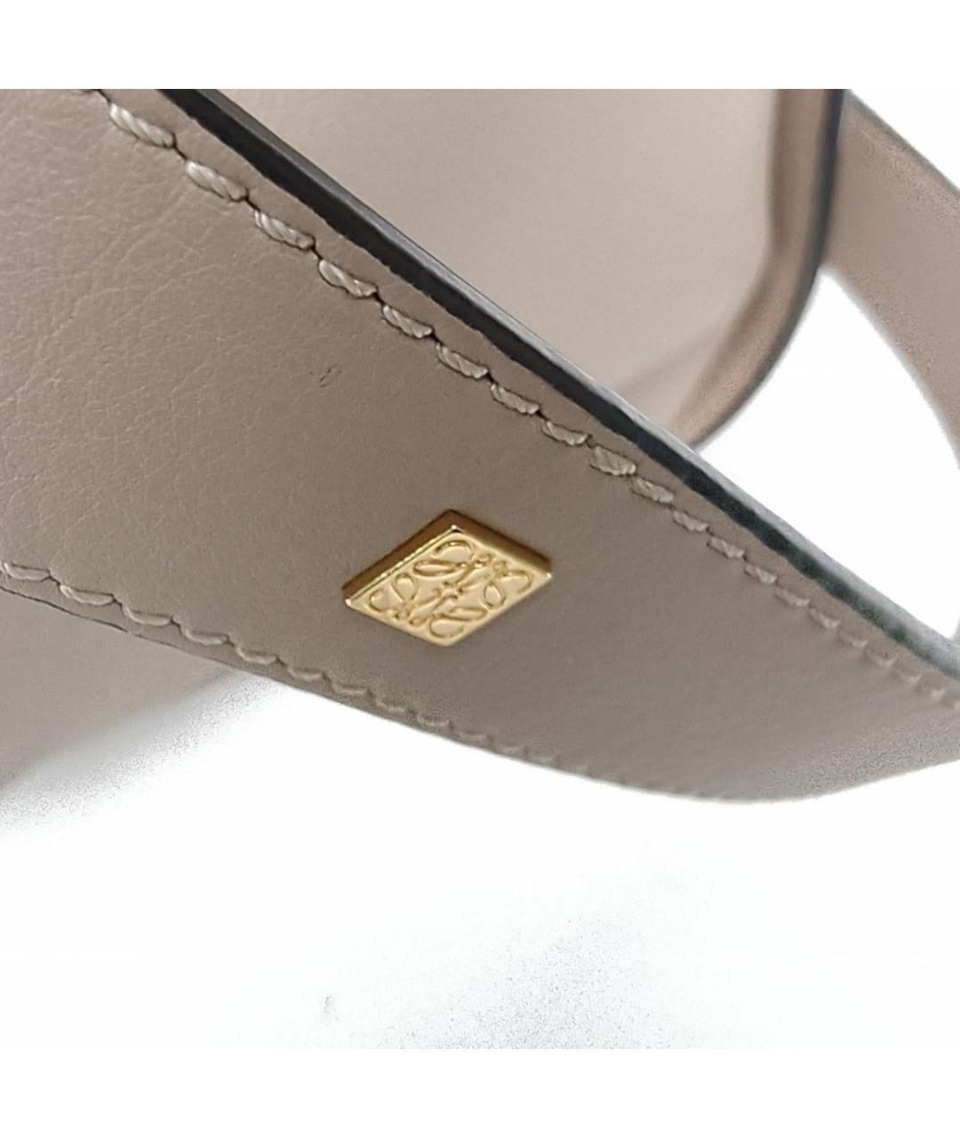 LOEWE Серая кожаная сумка через плечо, фото 7