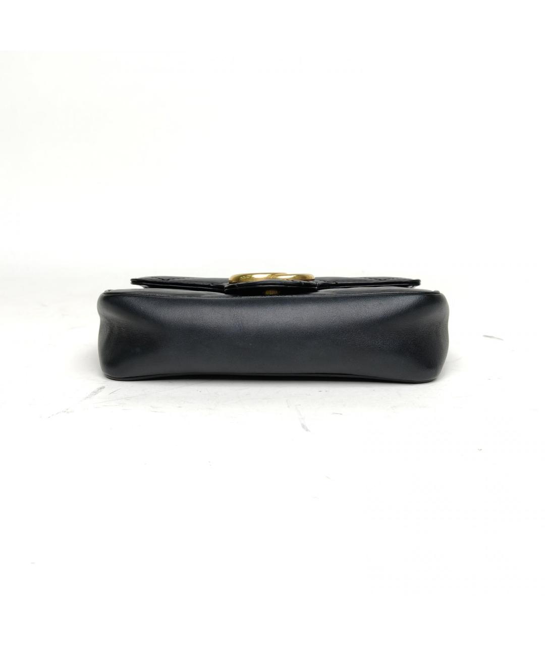 GUCCI Черная кожаная сумка через плечо, фото 6