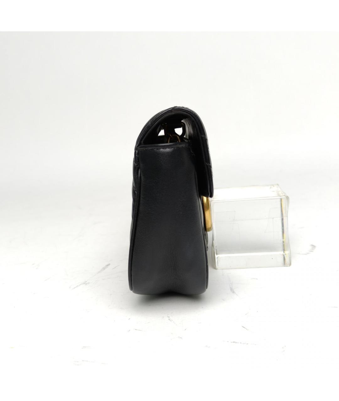 GUCCI Черная кожаная сумка через плечо, фото 5