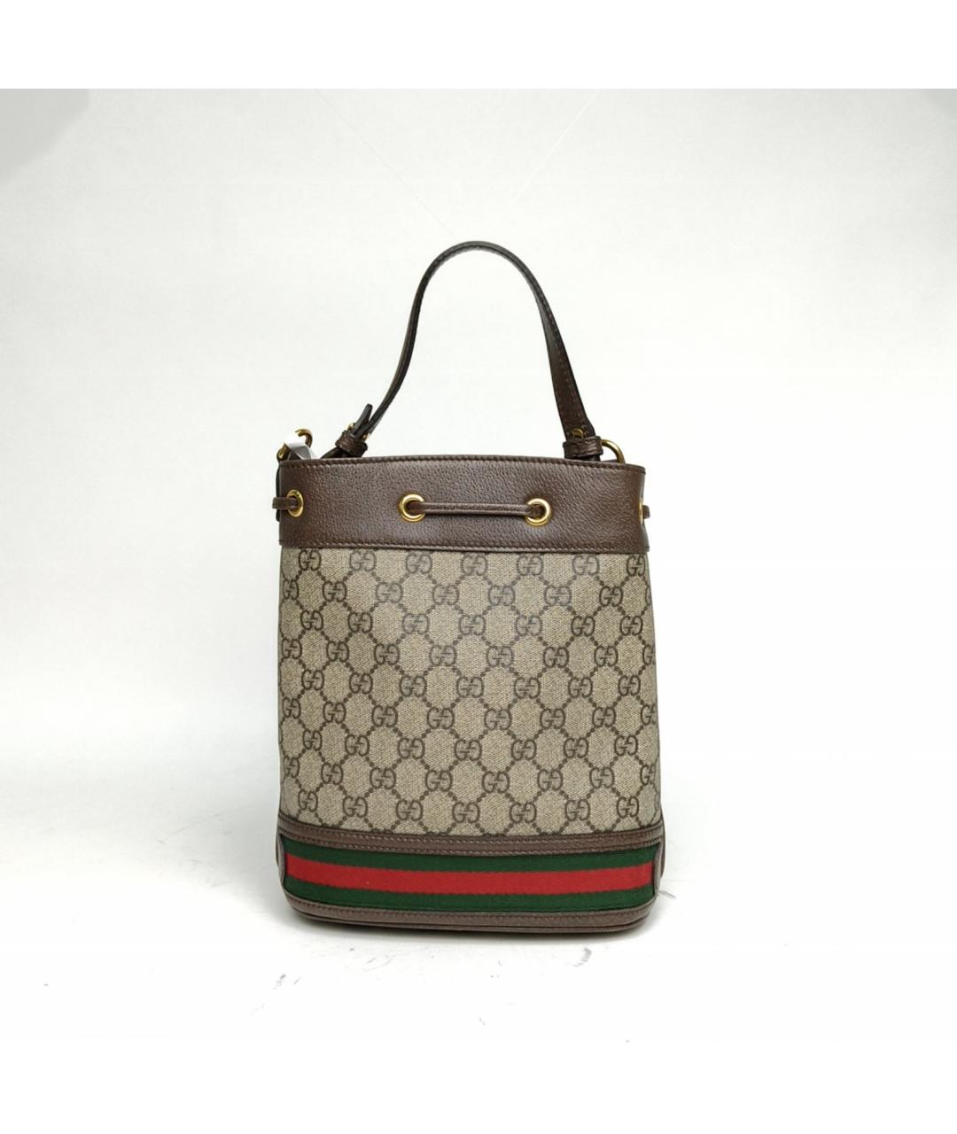 GUCCI Коричневая сумка с короткими ручками, фото 4