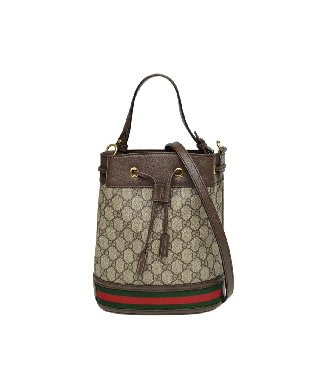 GUCCI Коричневая сумка с короткими ручками, фото 8