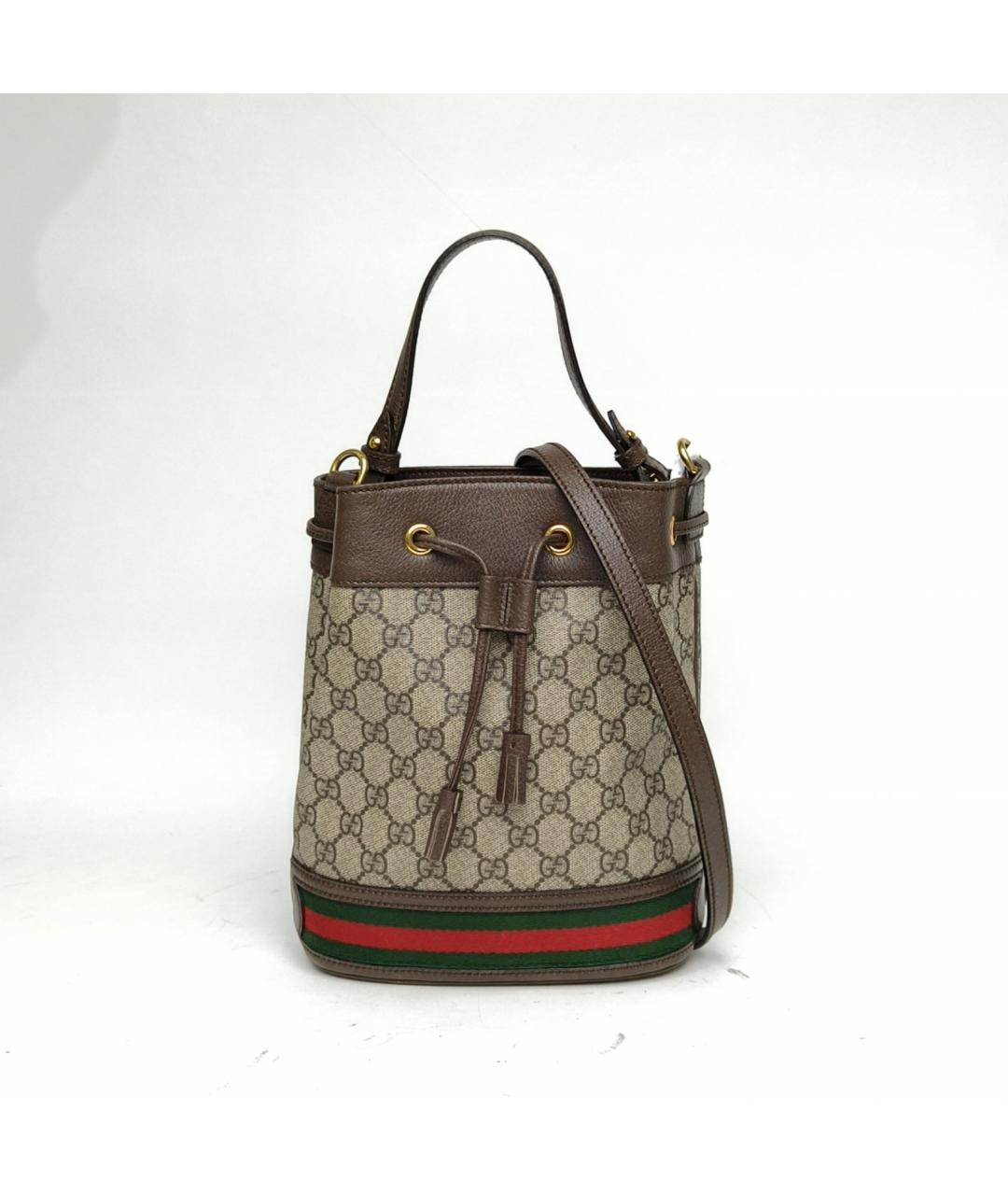 GUCCI Коричневая сумка с короткими ручками, фото 2