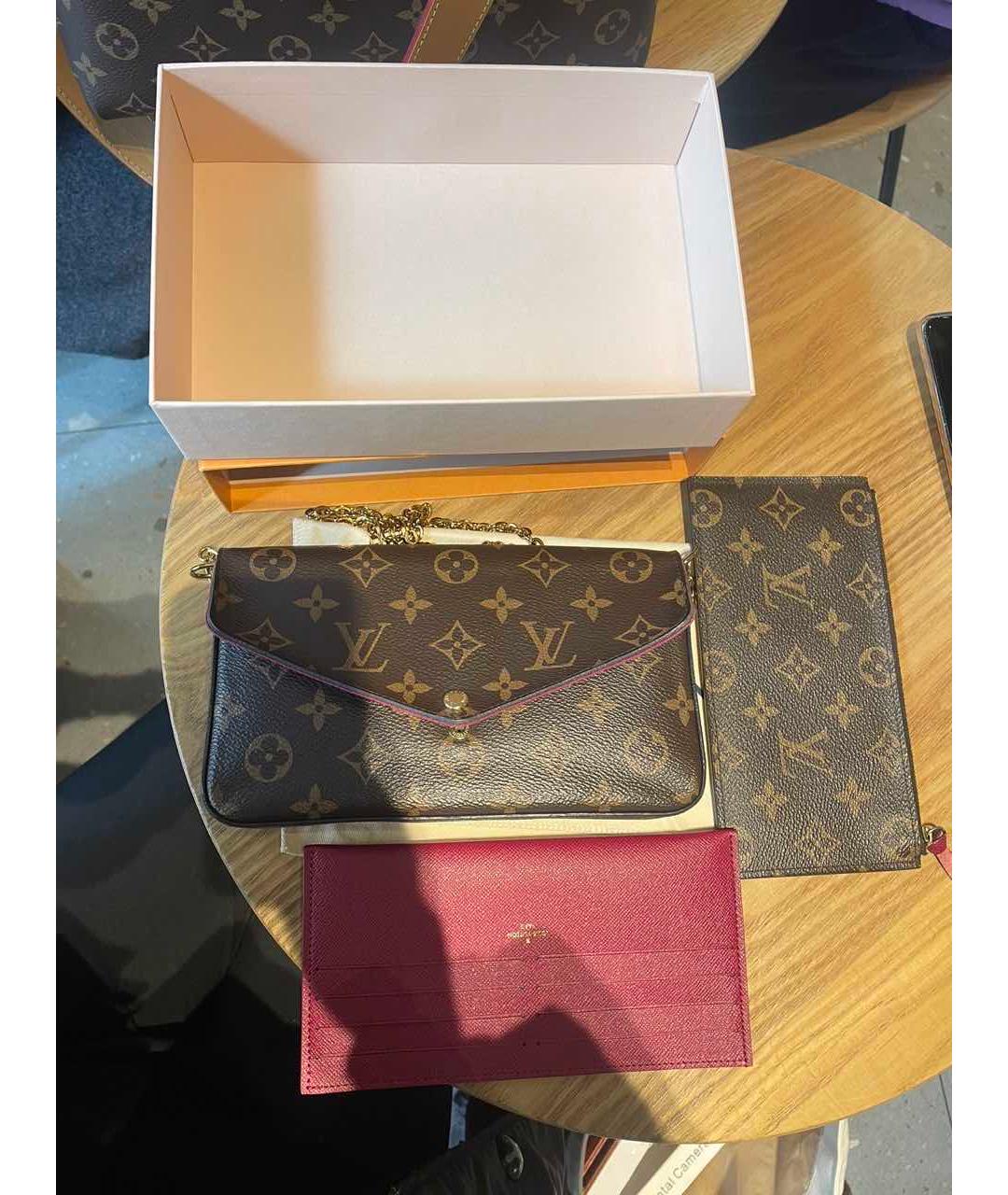 LOUIS VUITTON Коричневая сумка через плечо, фото 7