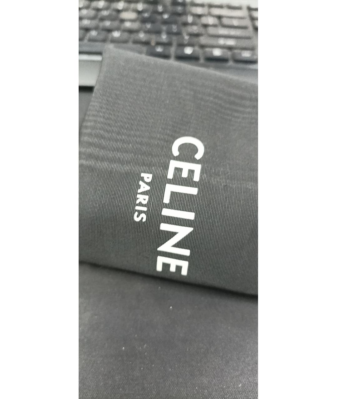 CELINE Коричневая кожаная сумка через плечо, фото 9