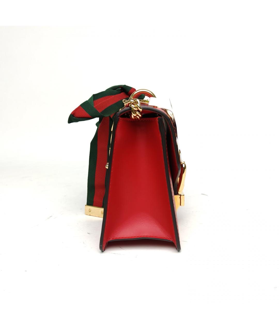 GUCCI Красная кожаная сумка через плечо, фото 3