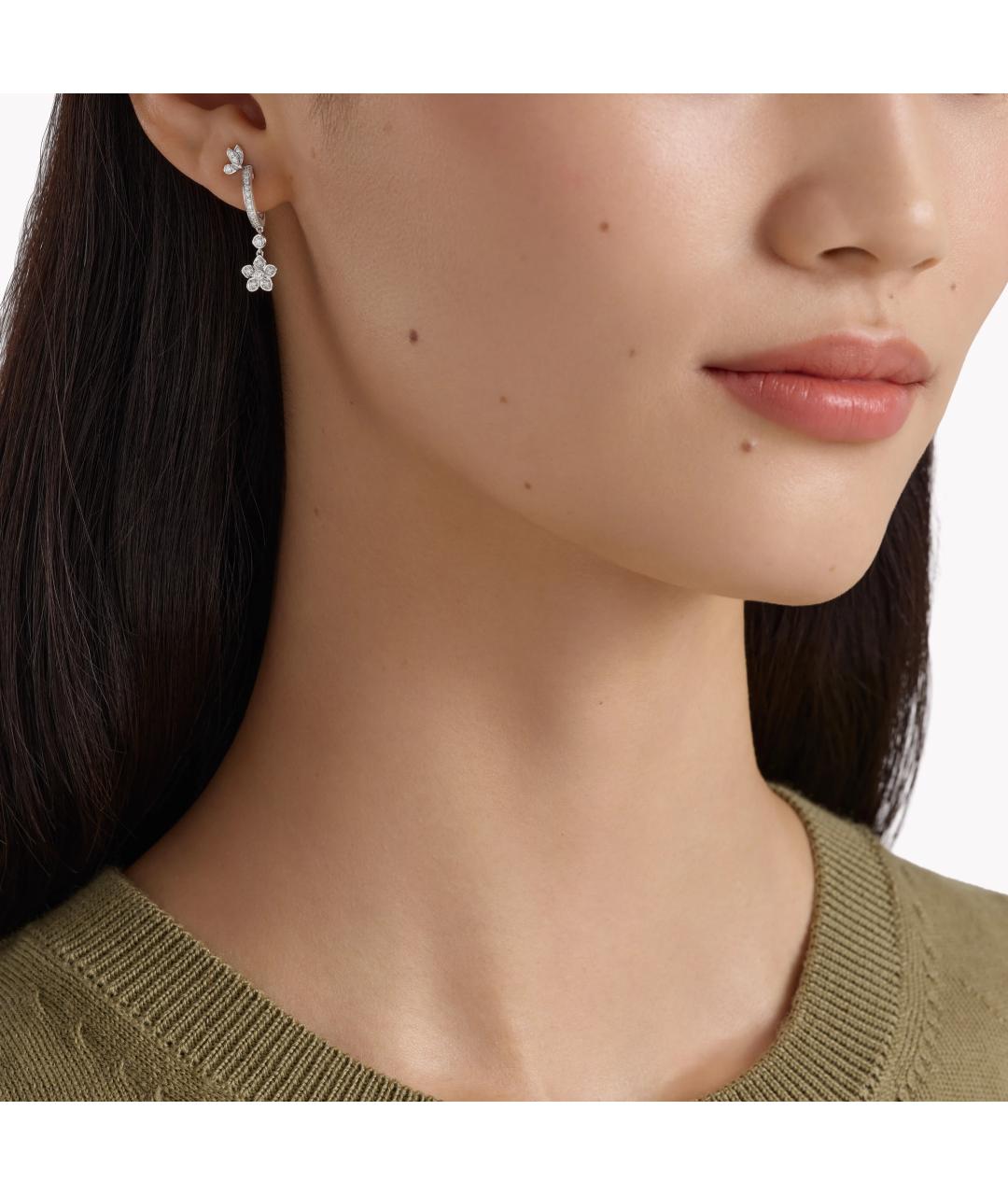 GRAFF Серебряные серьги из белого золота, фото 4