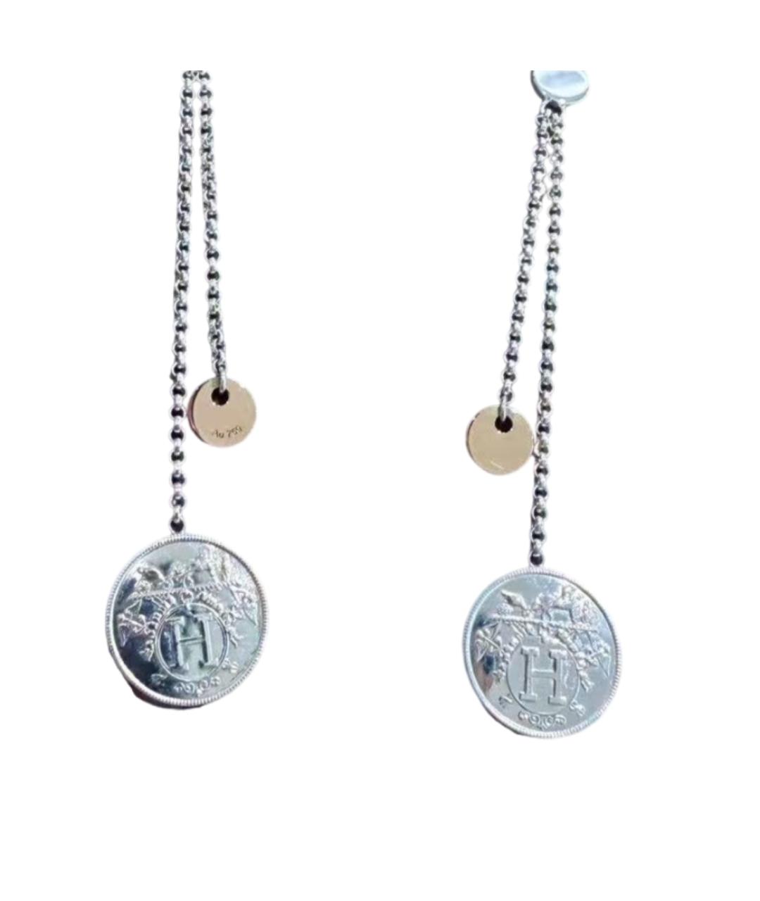 HERMES Серебряные серьги, фото 5