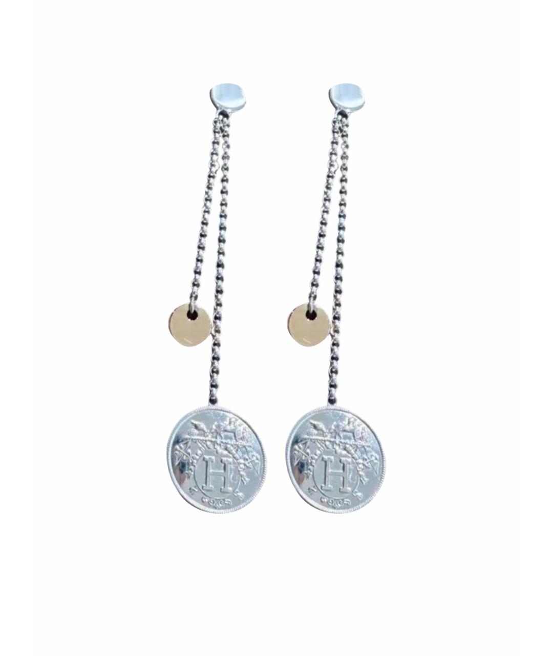 HERMES Серебряные серьги, фото 1