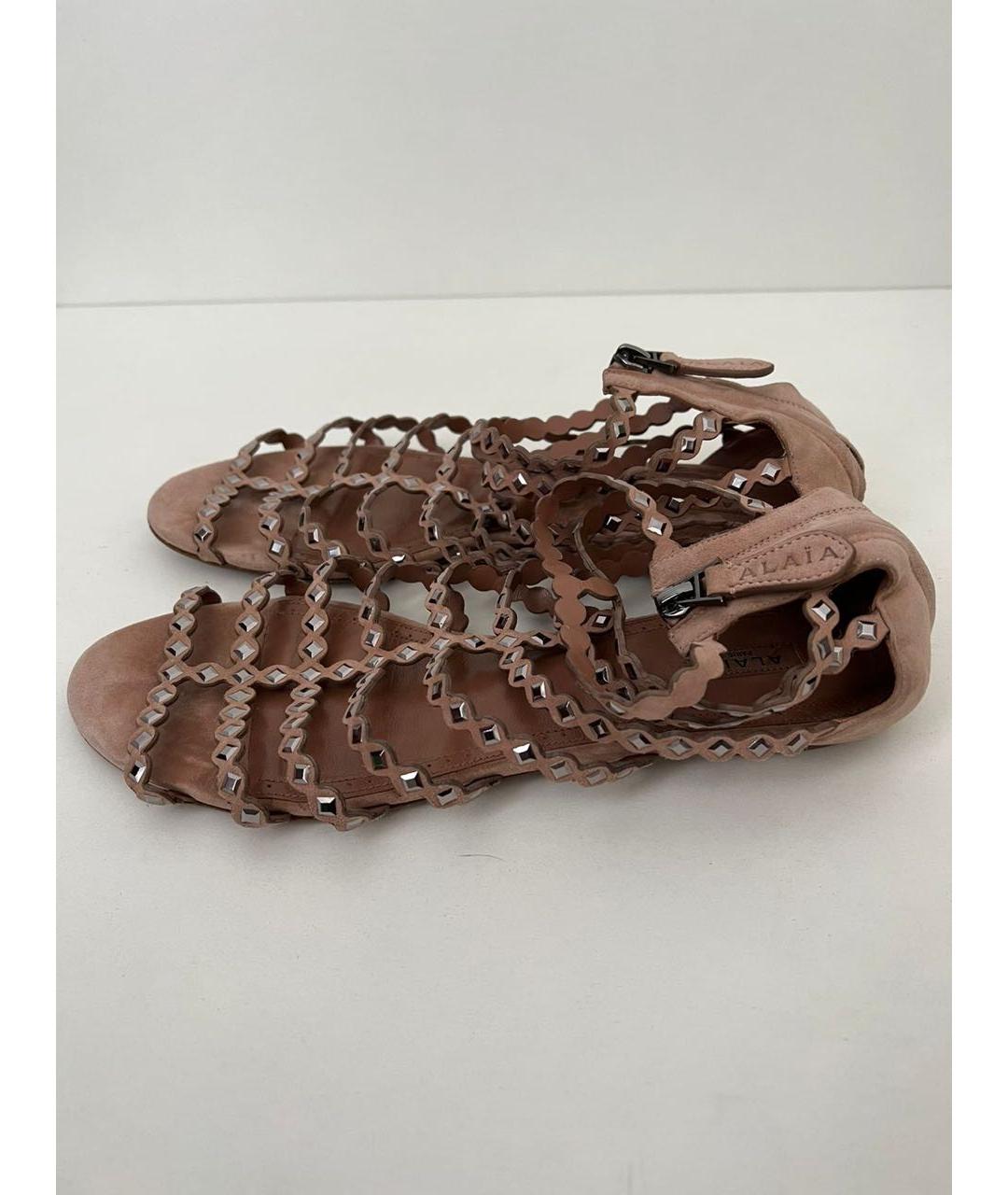 ALAIA Замшевые сандалии, фото 8