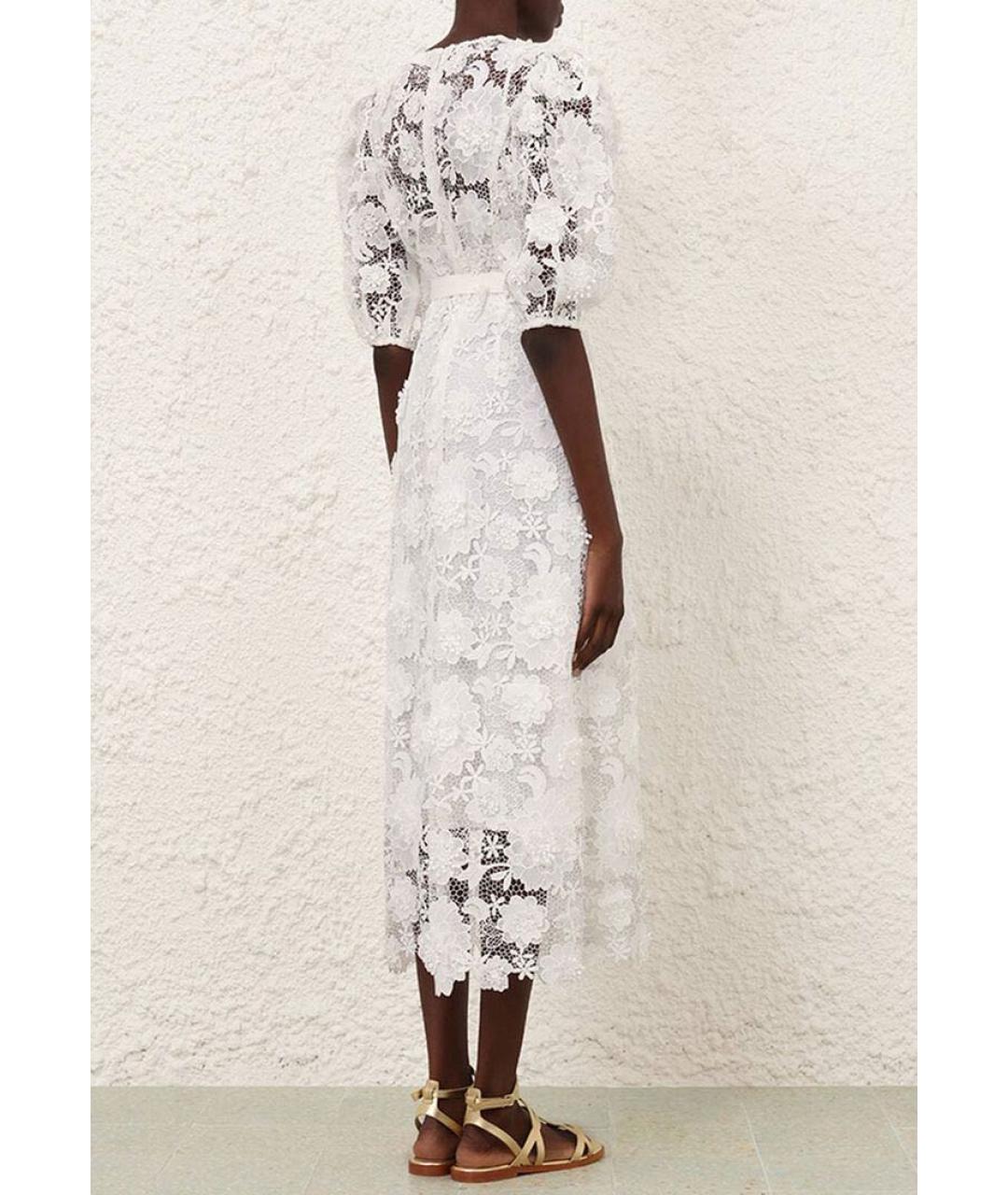 ZIMMERMANN Белое полиэстеровое повседневное платье, фото 2