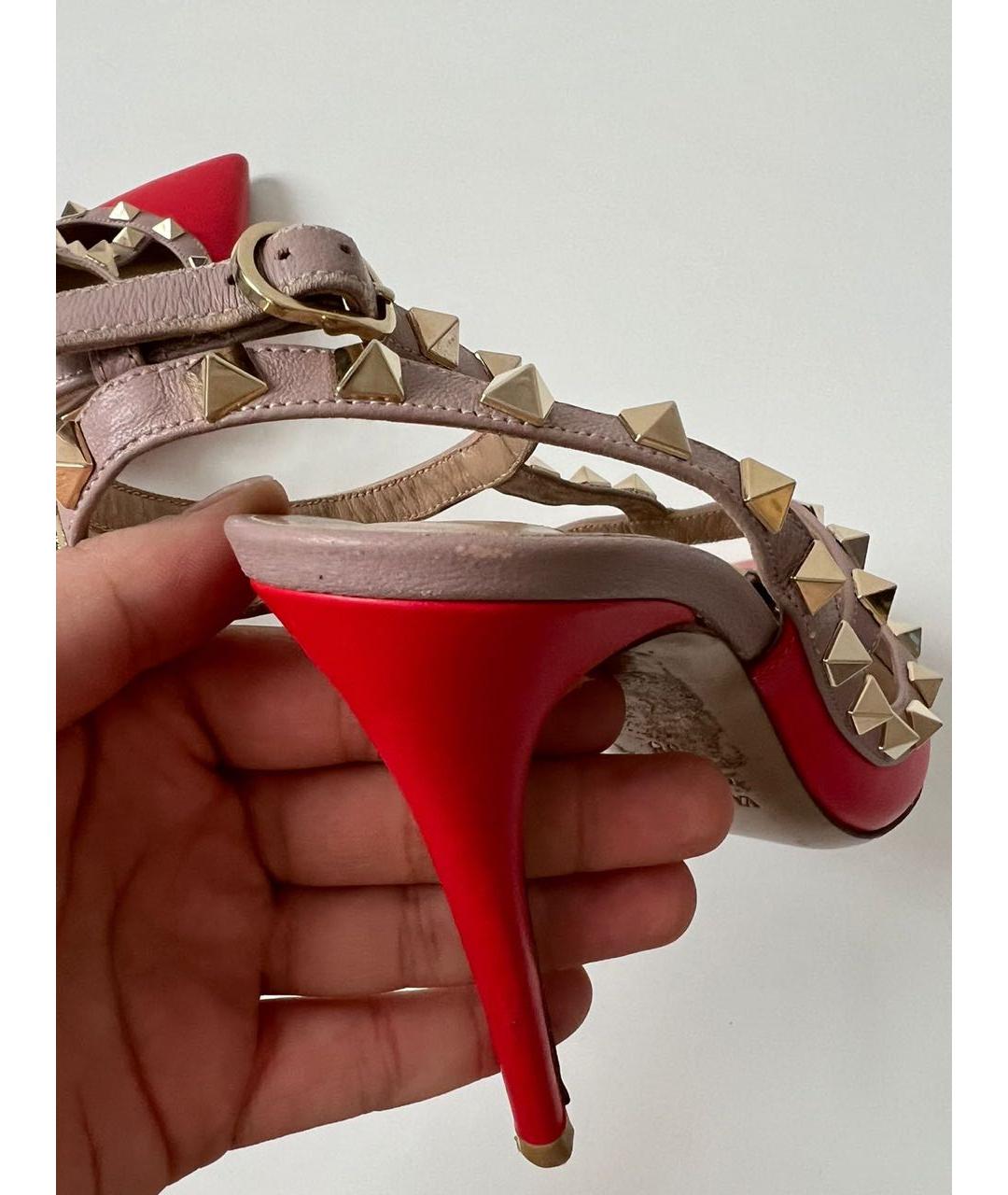 VALENTINO Красные кожаные туфли, фото 7