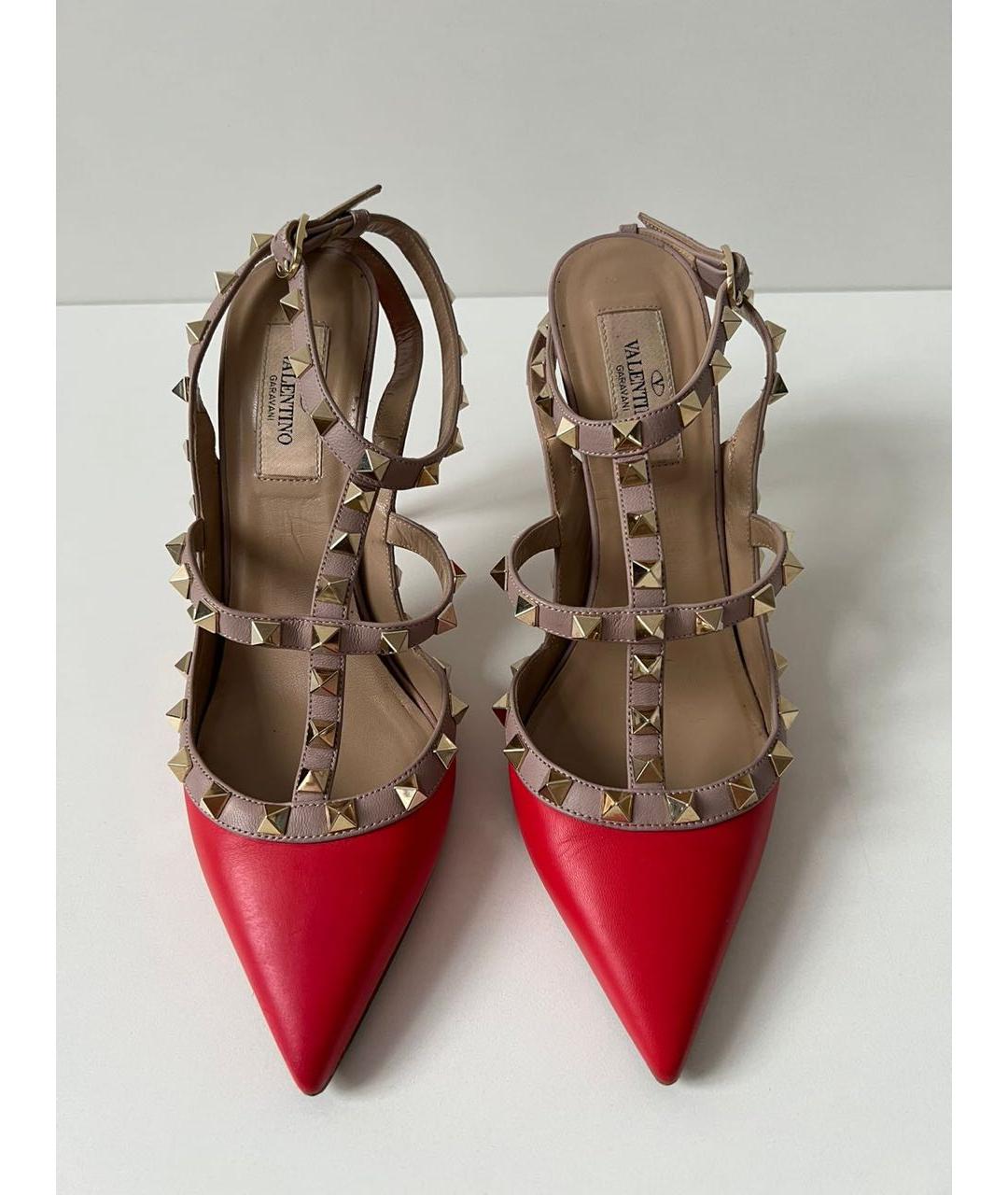 VALENTINO Красные кожаные туфли, фото 2