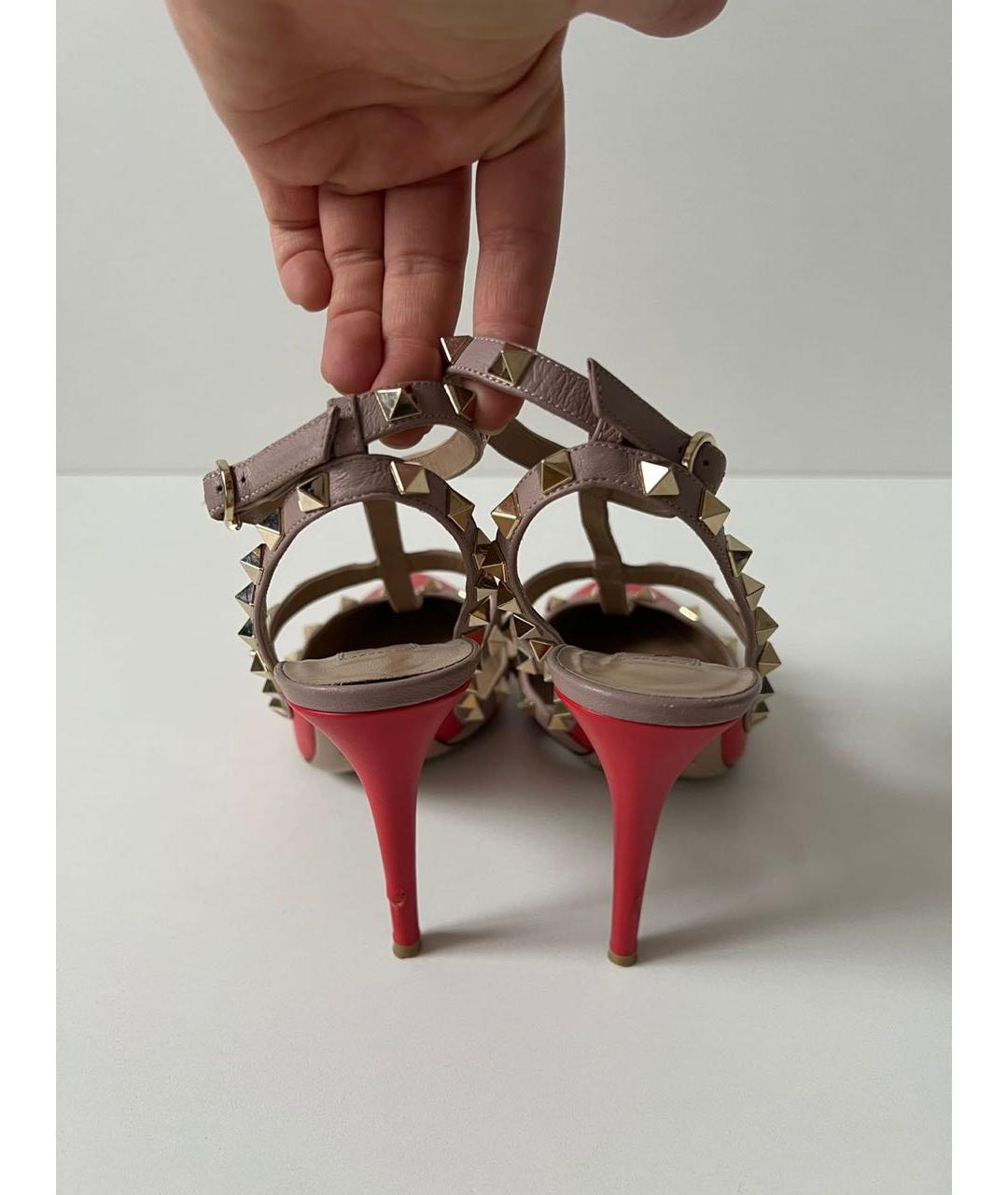 VALENTINO Красные кожаные туфли, фото 4