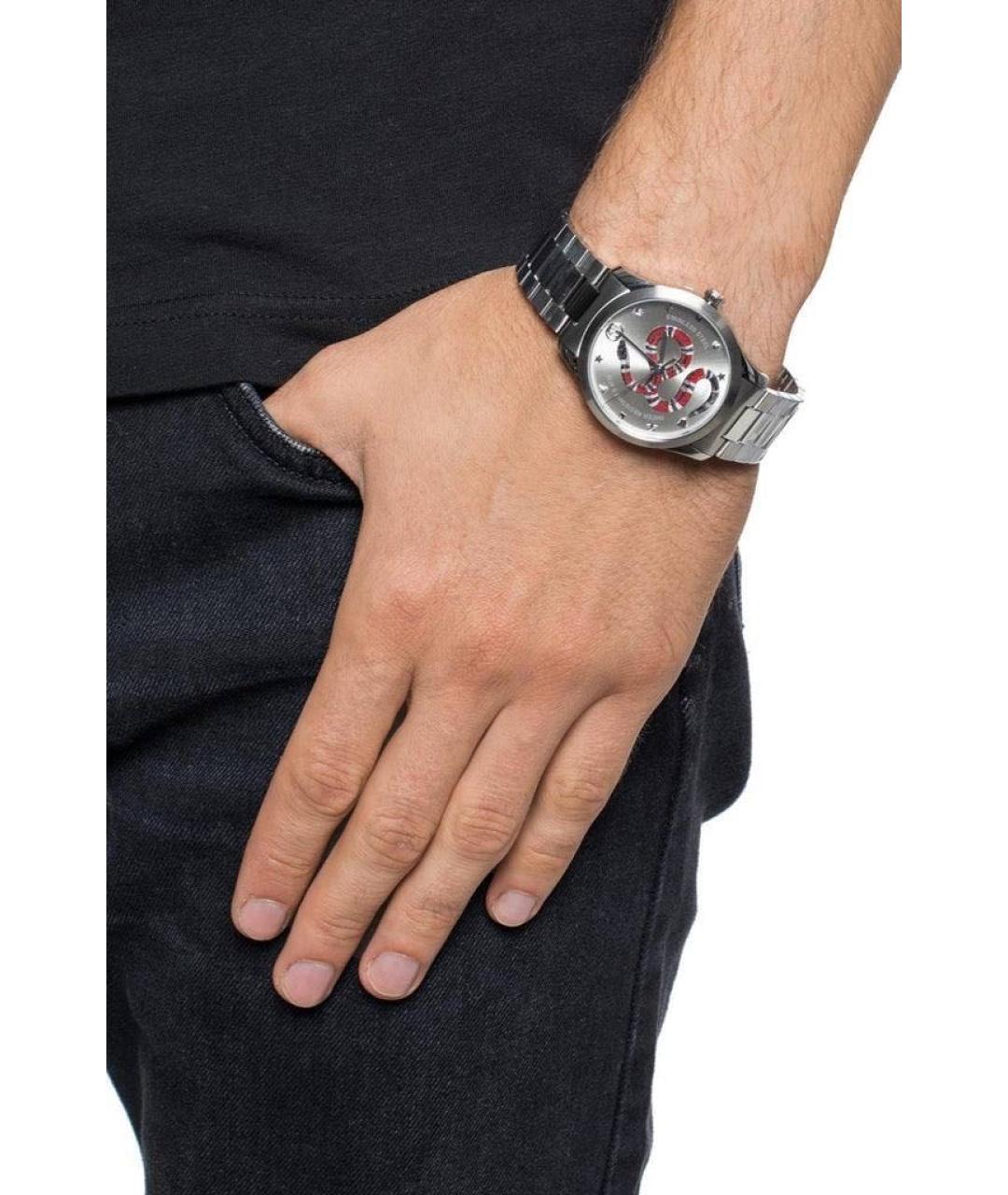 GUCCI Серебряные часы, фото 3