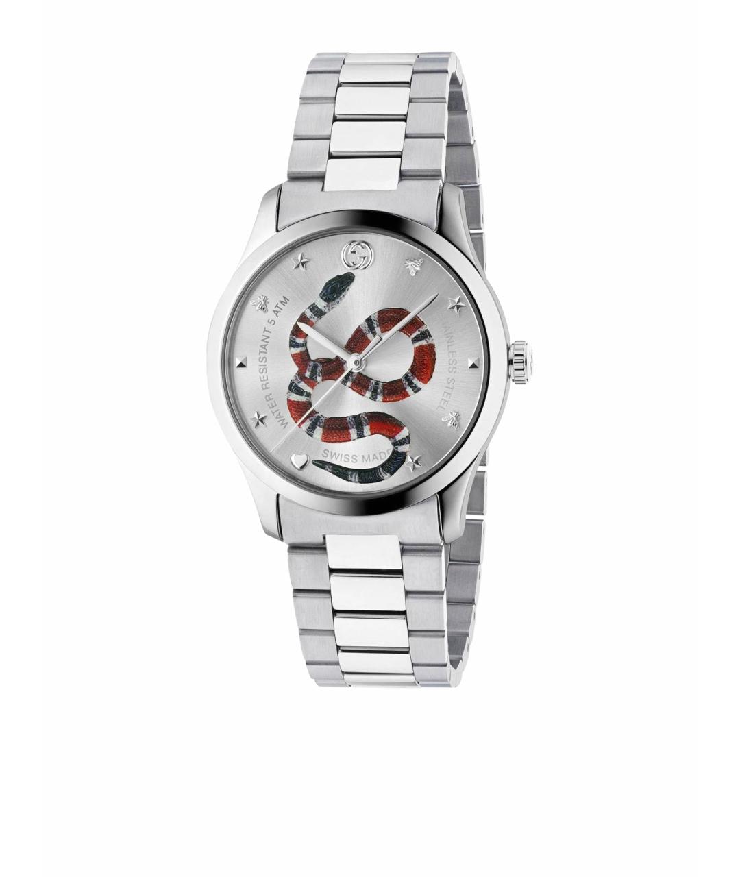 GUCCI Серебряные часы, фото 1