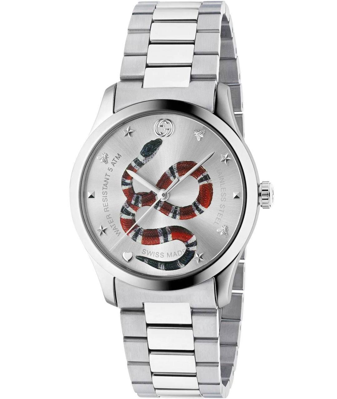 GUCCI Серебряные часы, фото 6