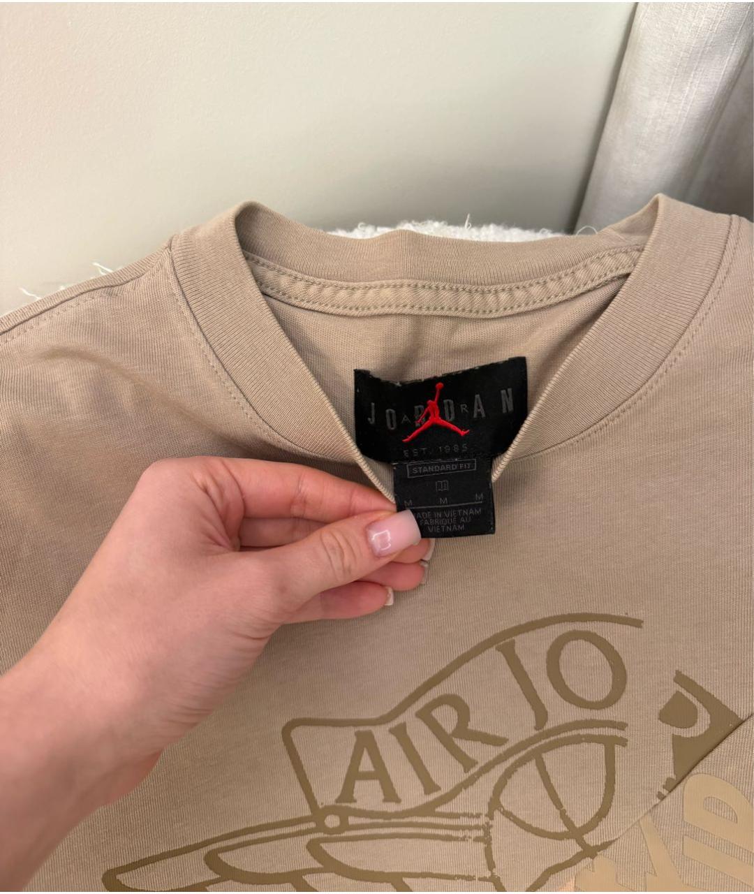 NIKE Темно-синяя хлопковая футболка, фото 3