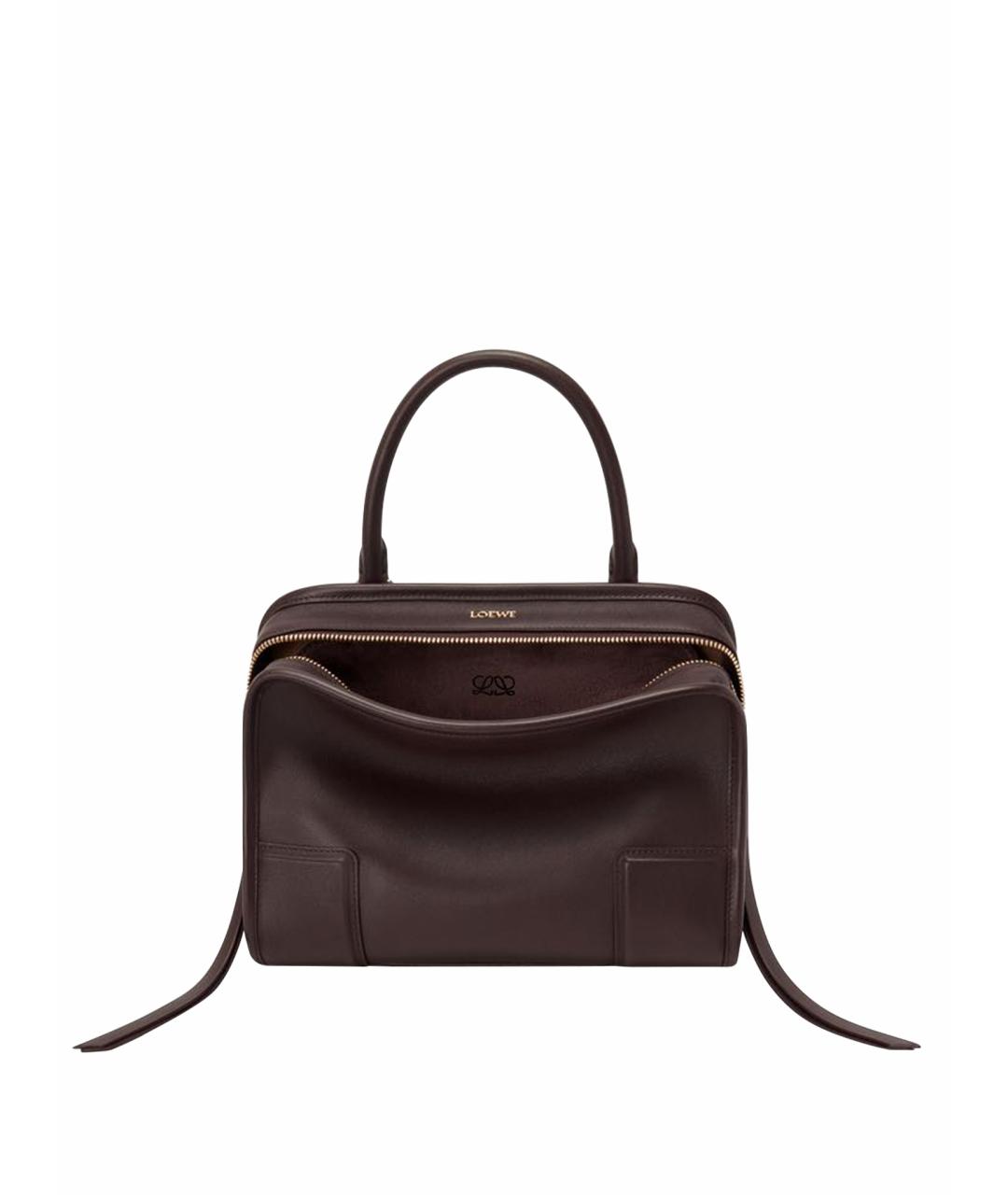 LOEWE Коричневая кожаная сумка через плечо, фото 1